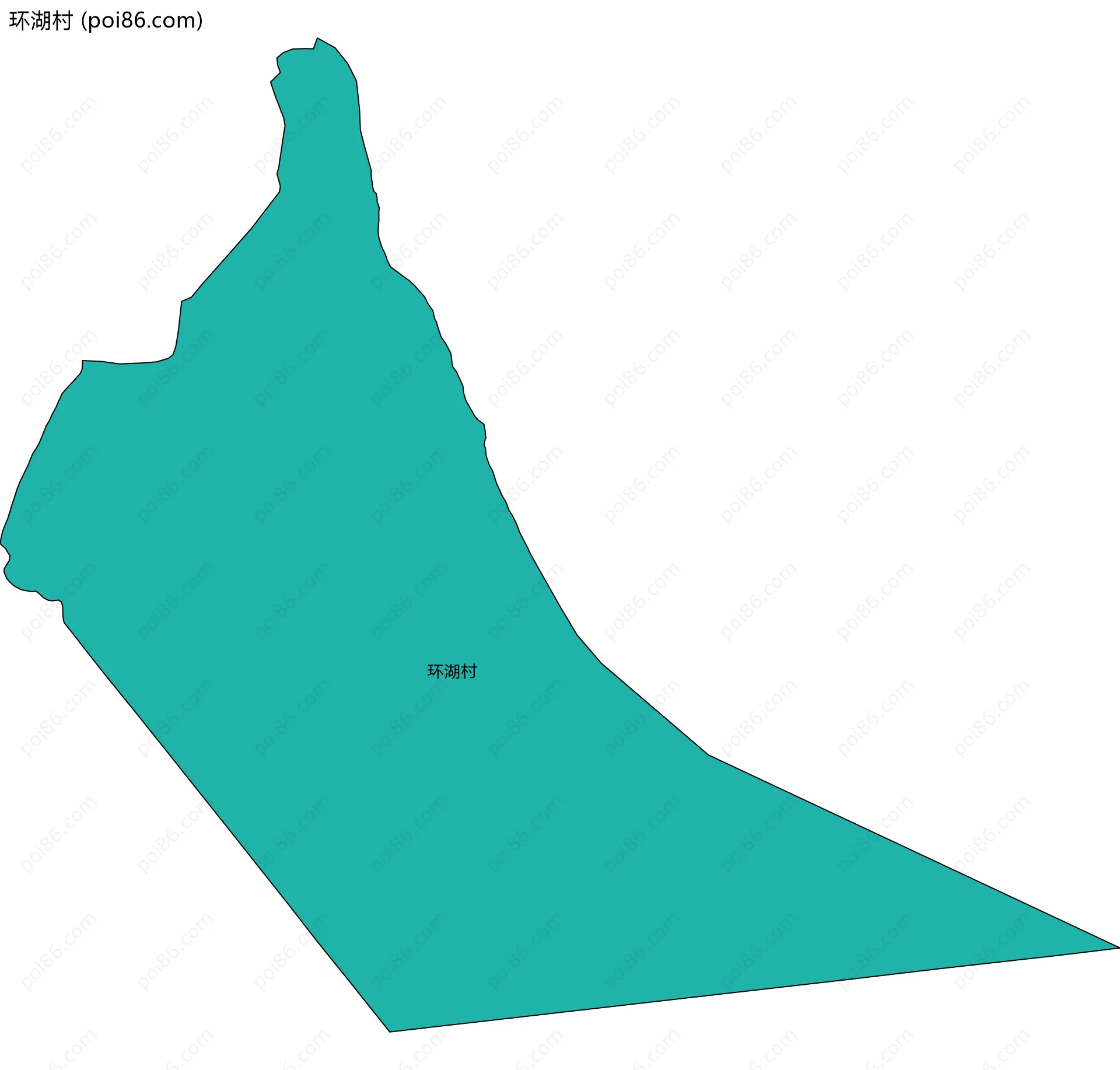 环湖村边界地图