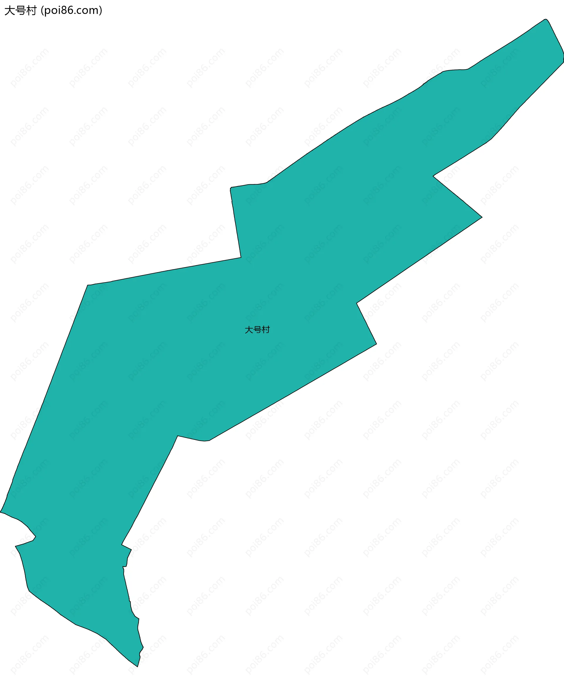 大号村边界地图