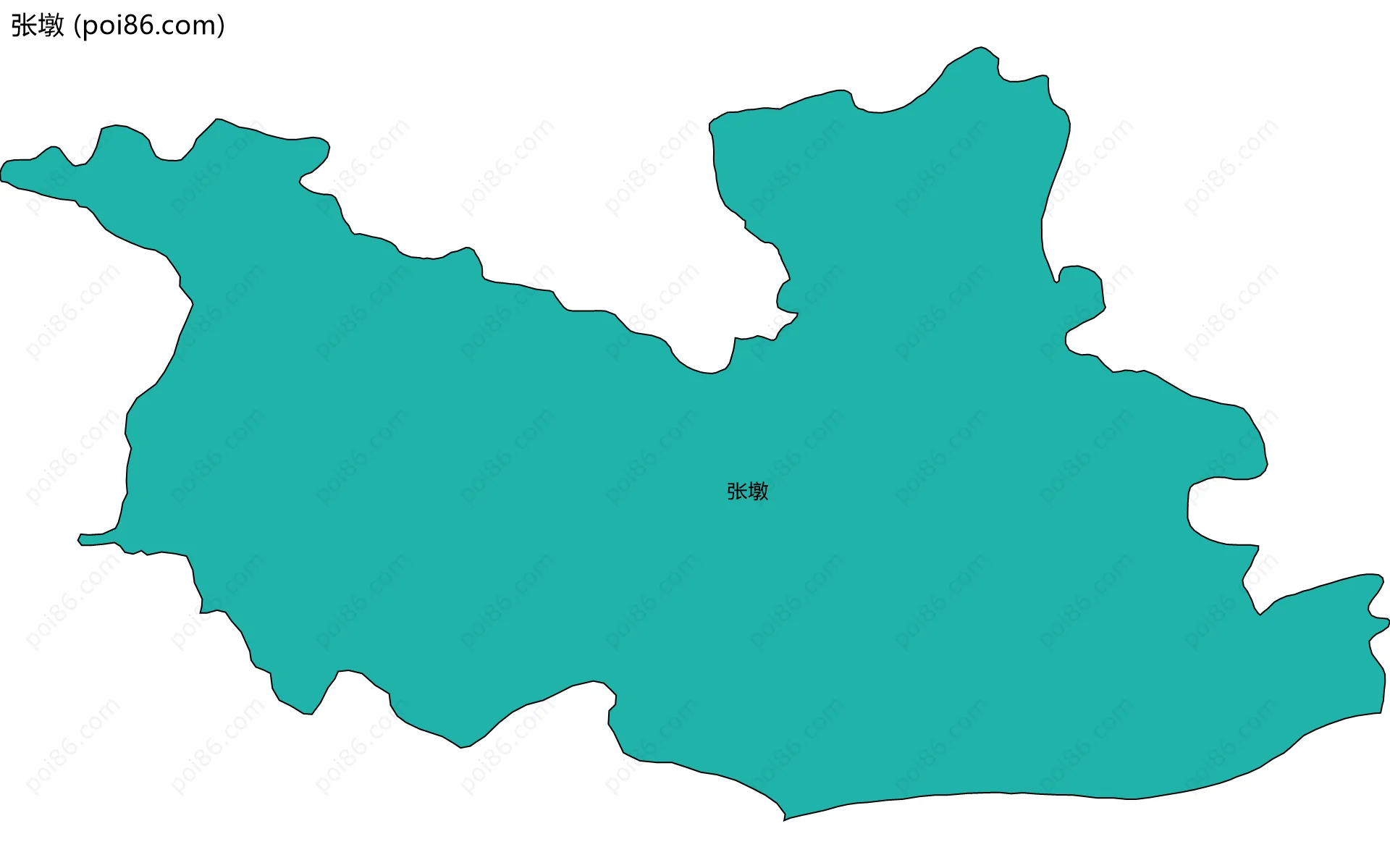 张墩边界地图