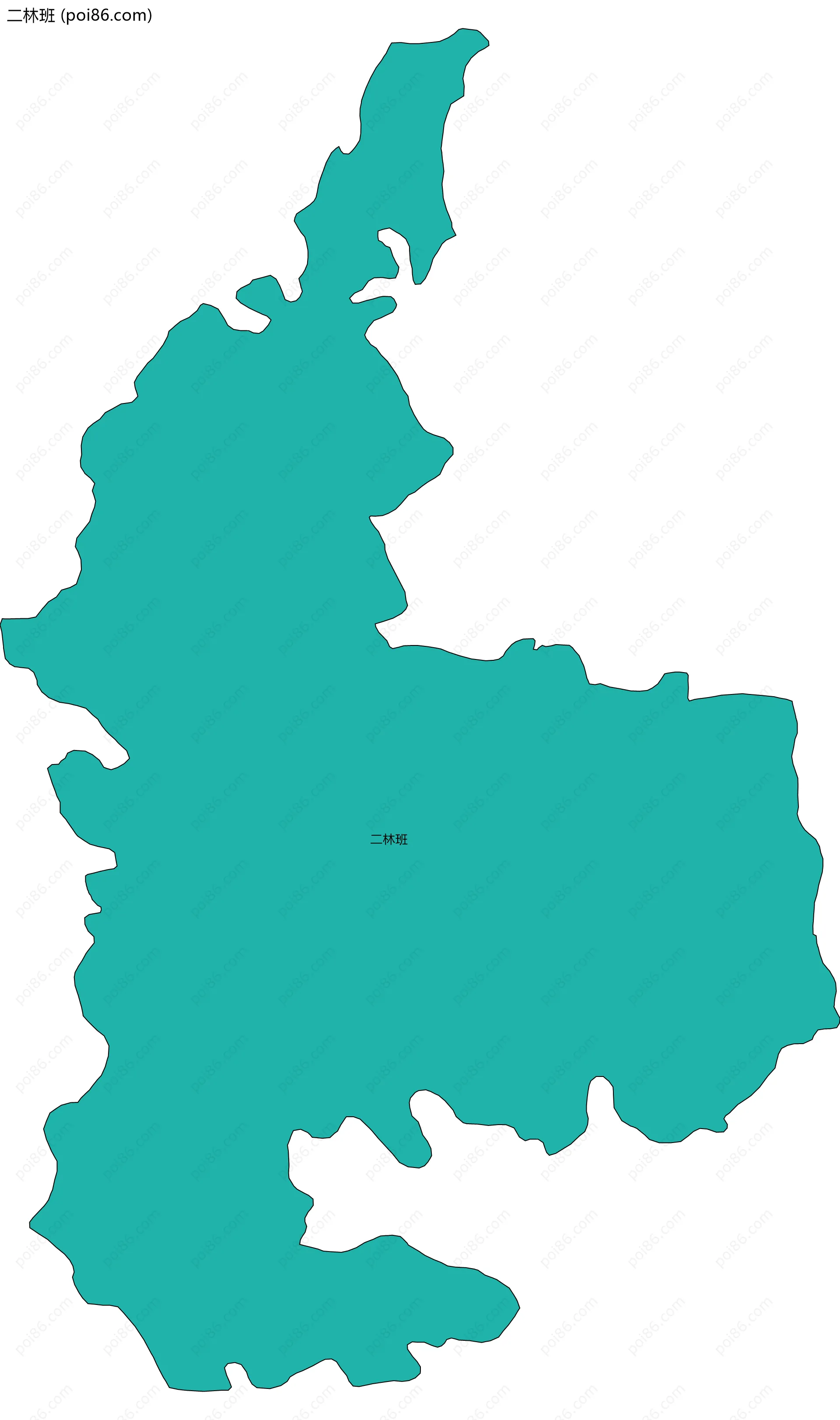 二林班边界地图