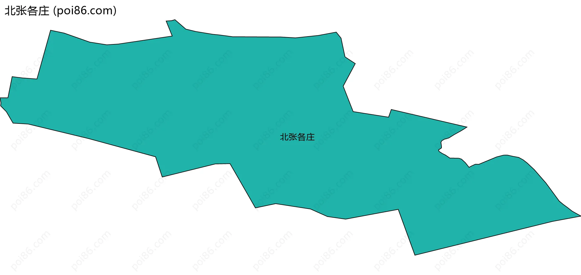 北张各庄边界地图