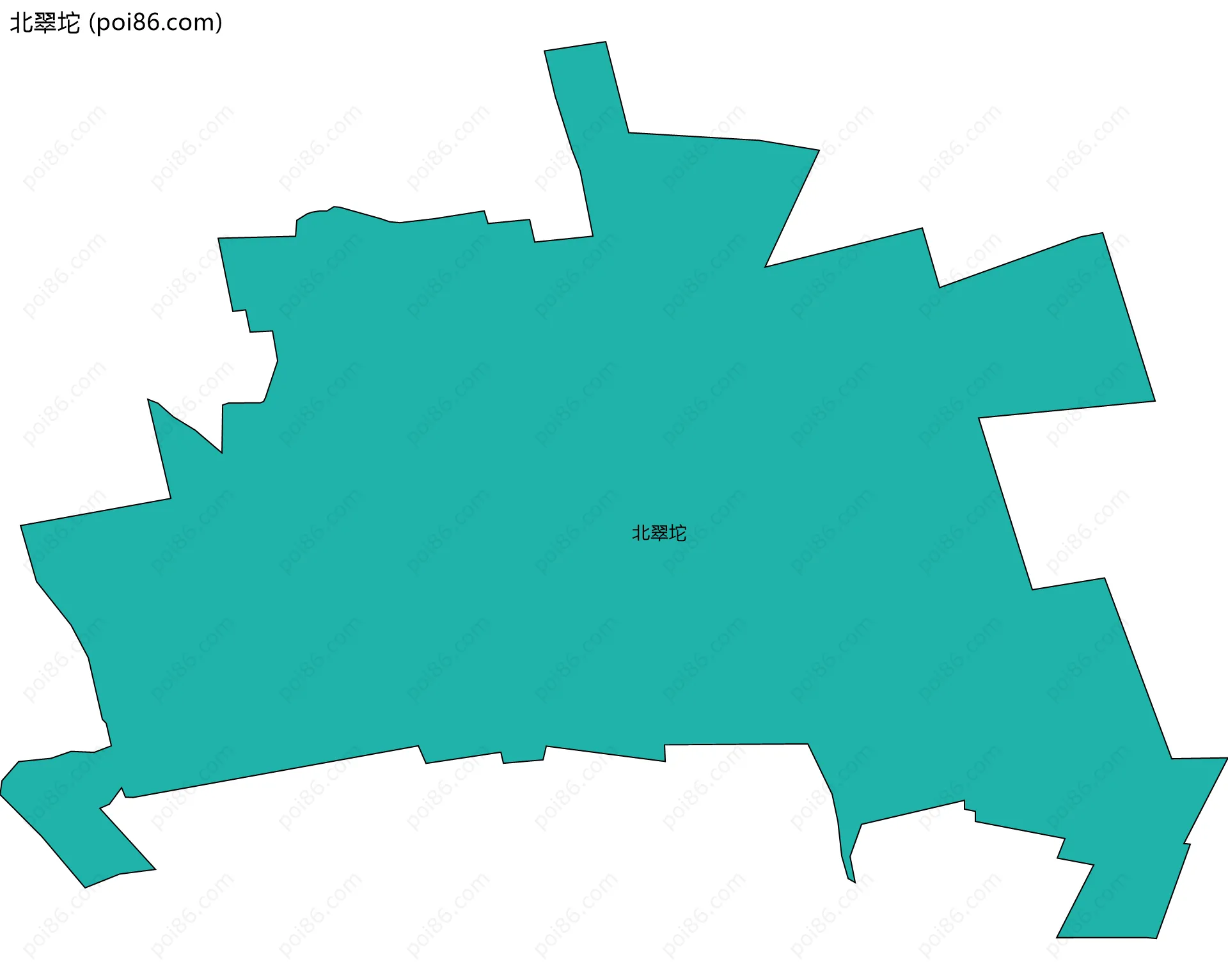 北翠坨边界地图