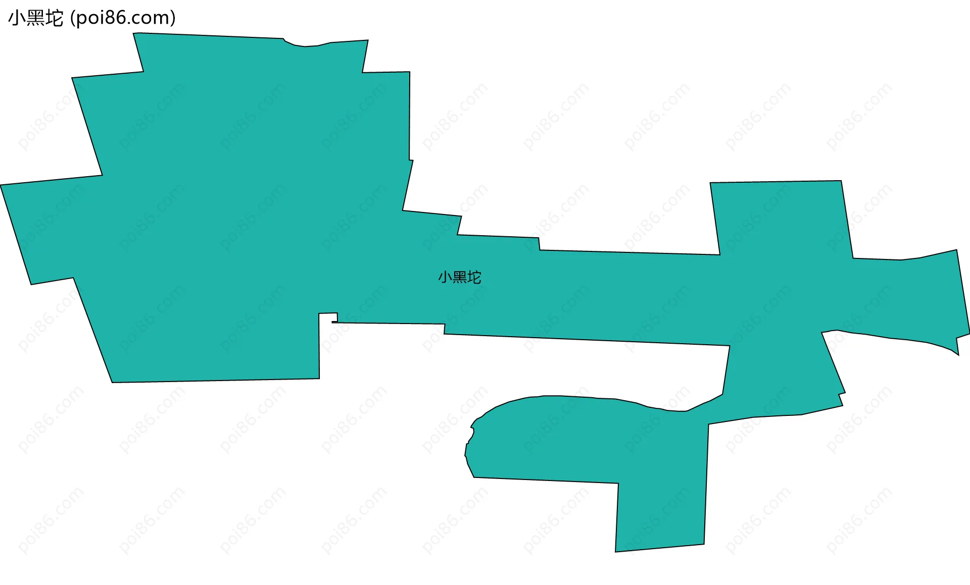 小黑坨边界地图