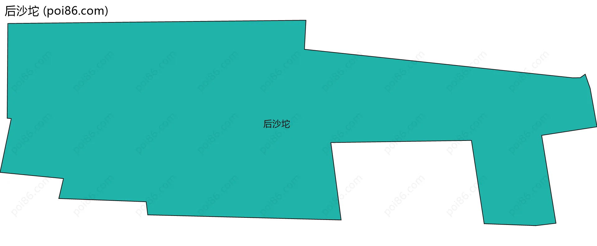 后沙坨边界地图