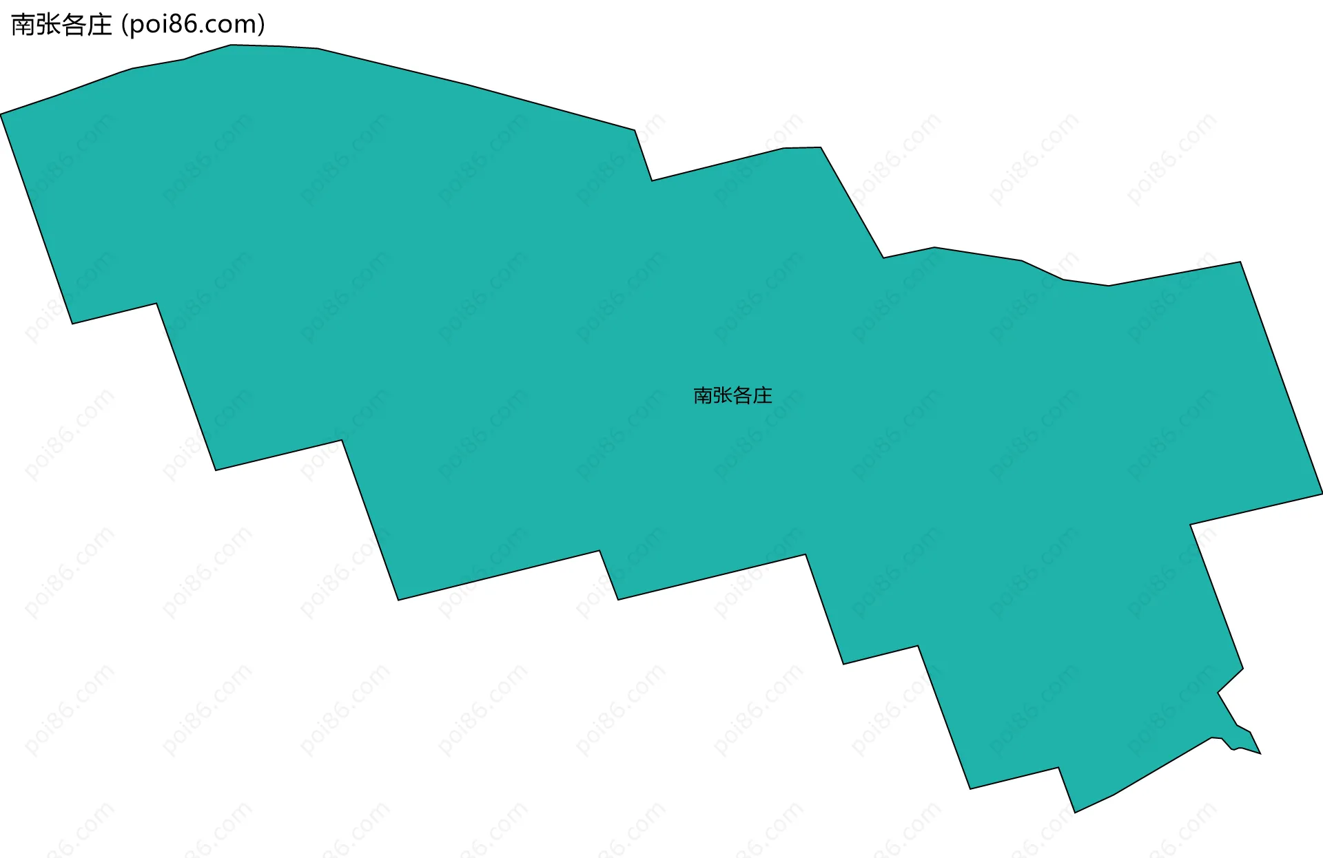 南张各庄边界地图