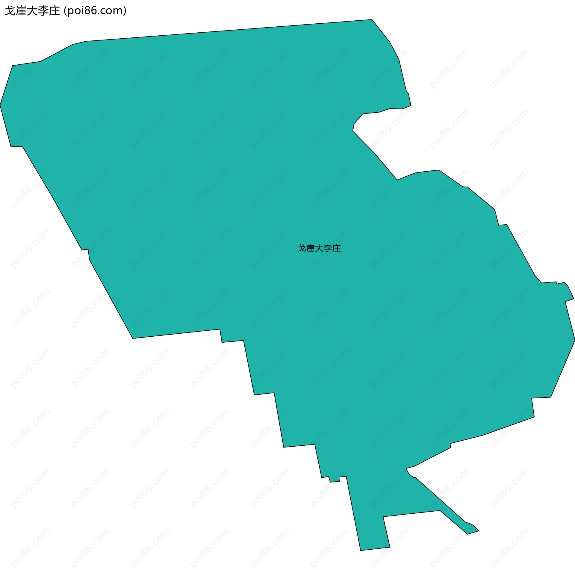 戈崖大李庄边界地图