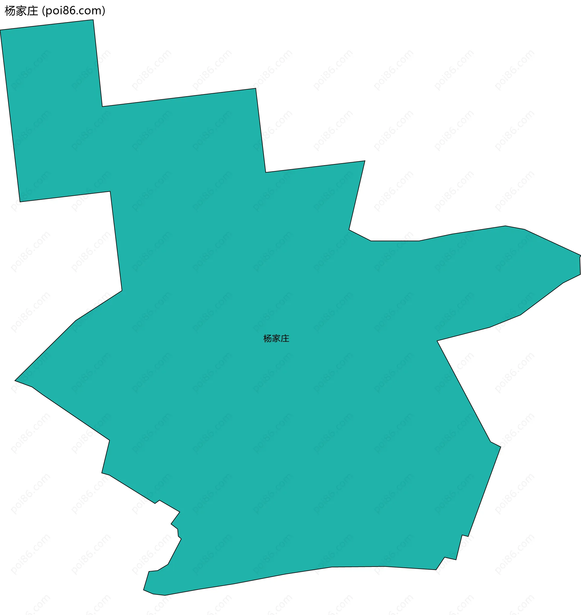 杨家庄边界地图