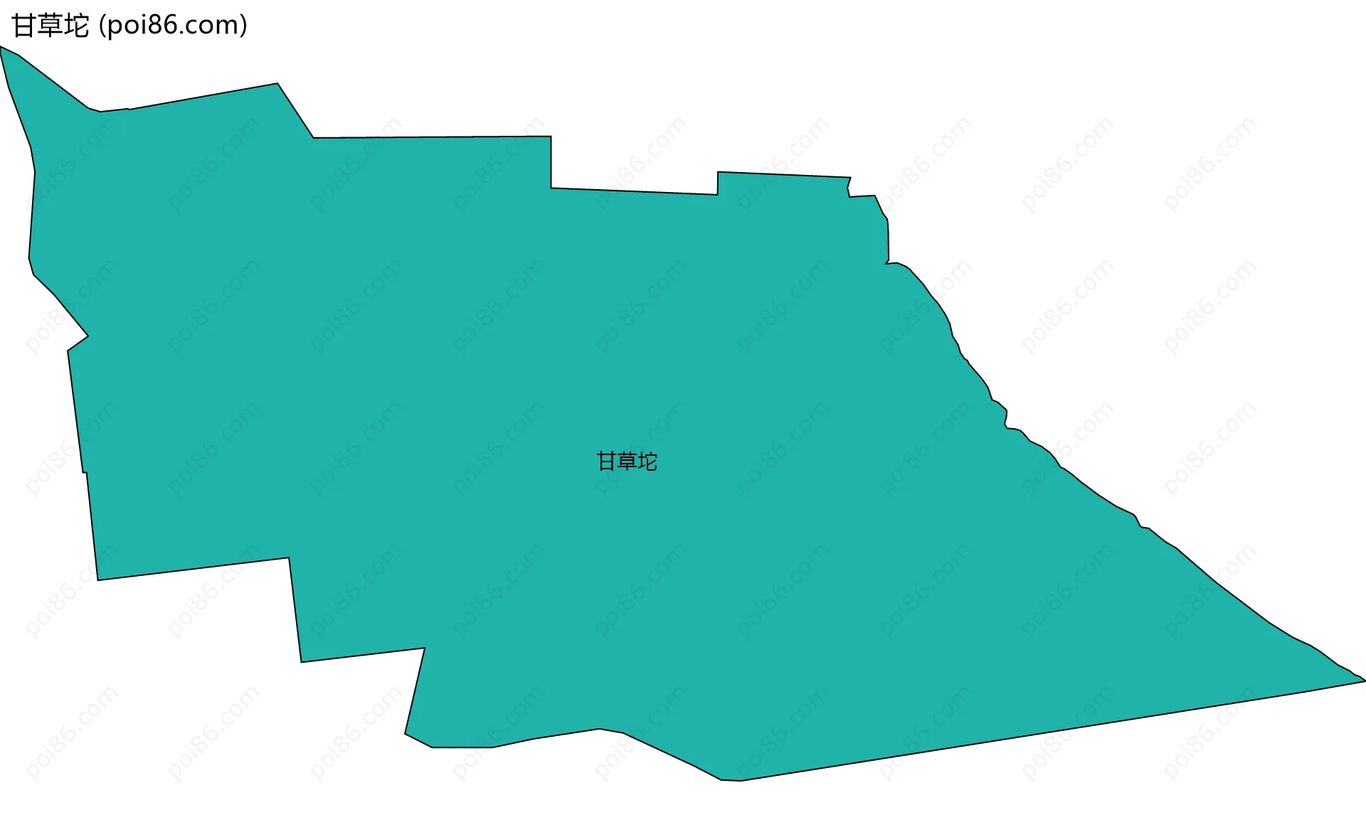 甘草坨边界地图