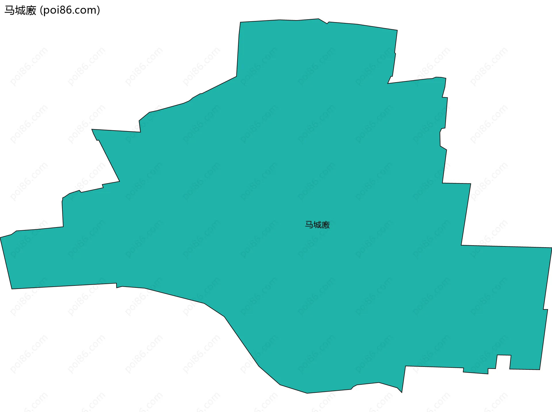 马城廒边界地图