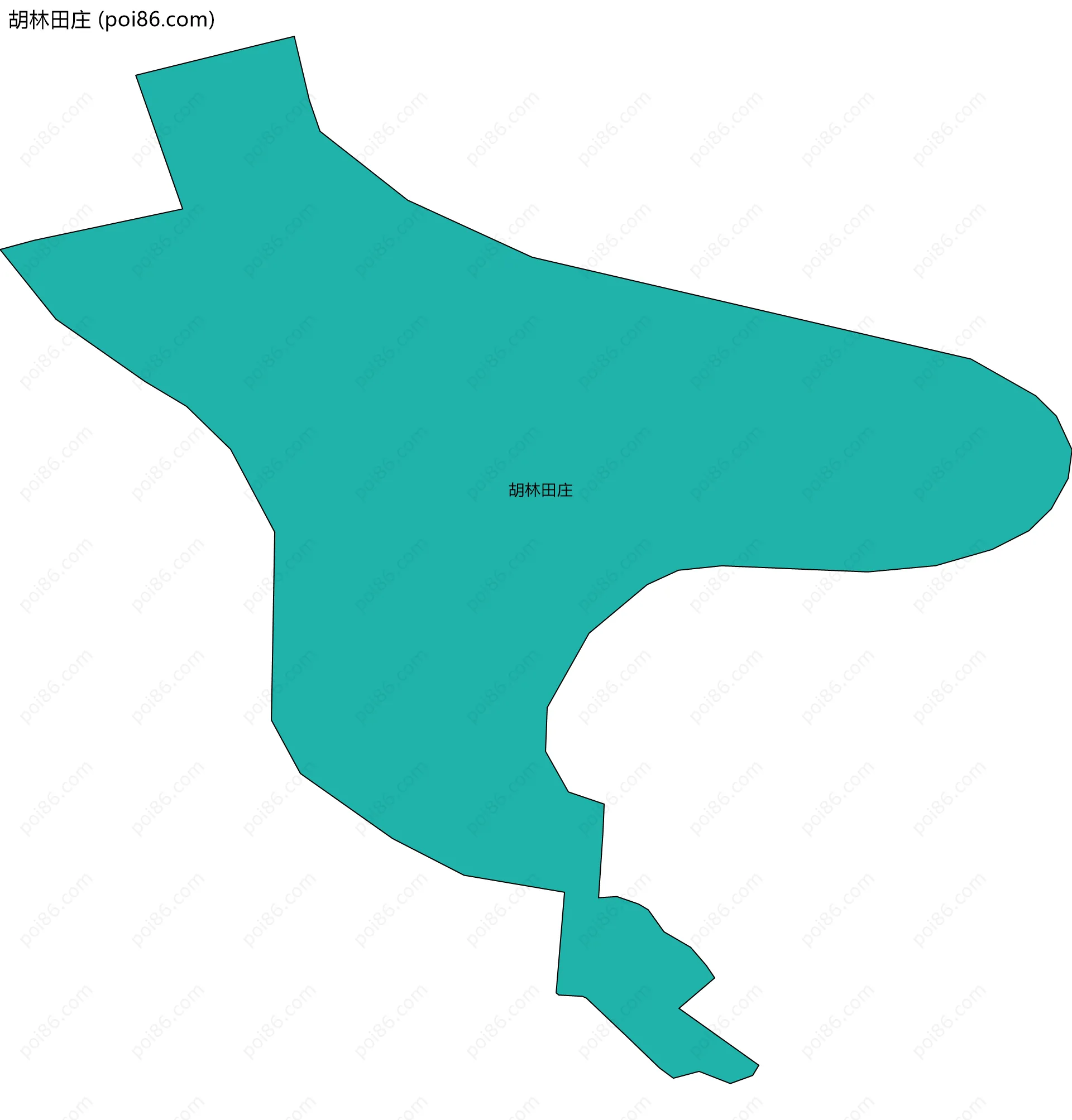 胡林田庄边界地图