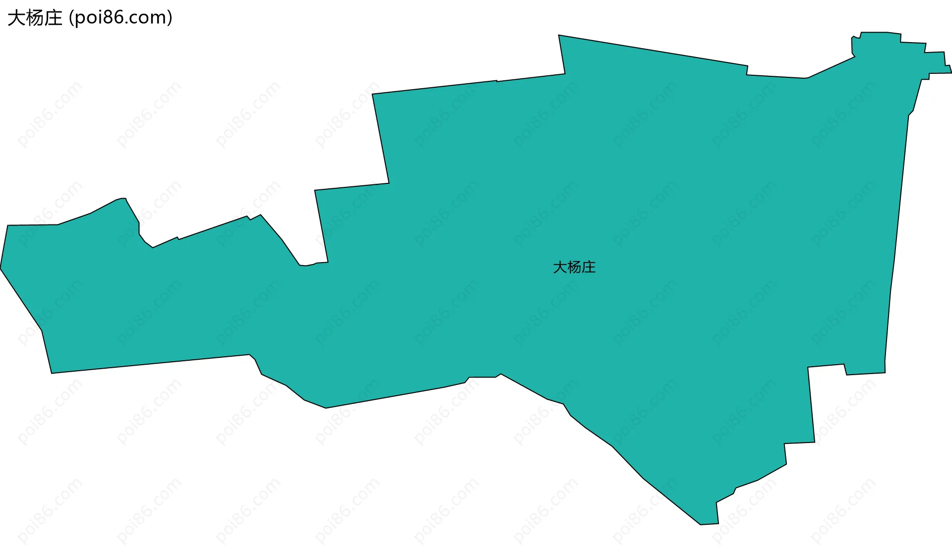 大杨庄边界地图