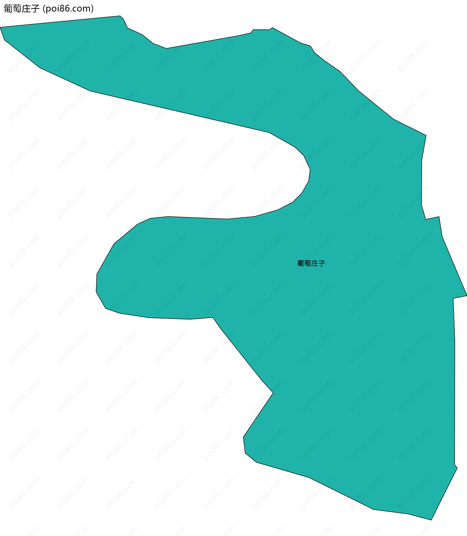 葡萄庄子边界地图