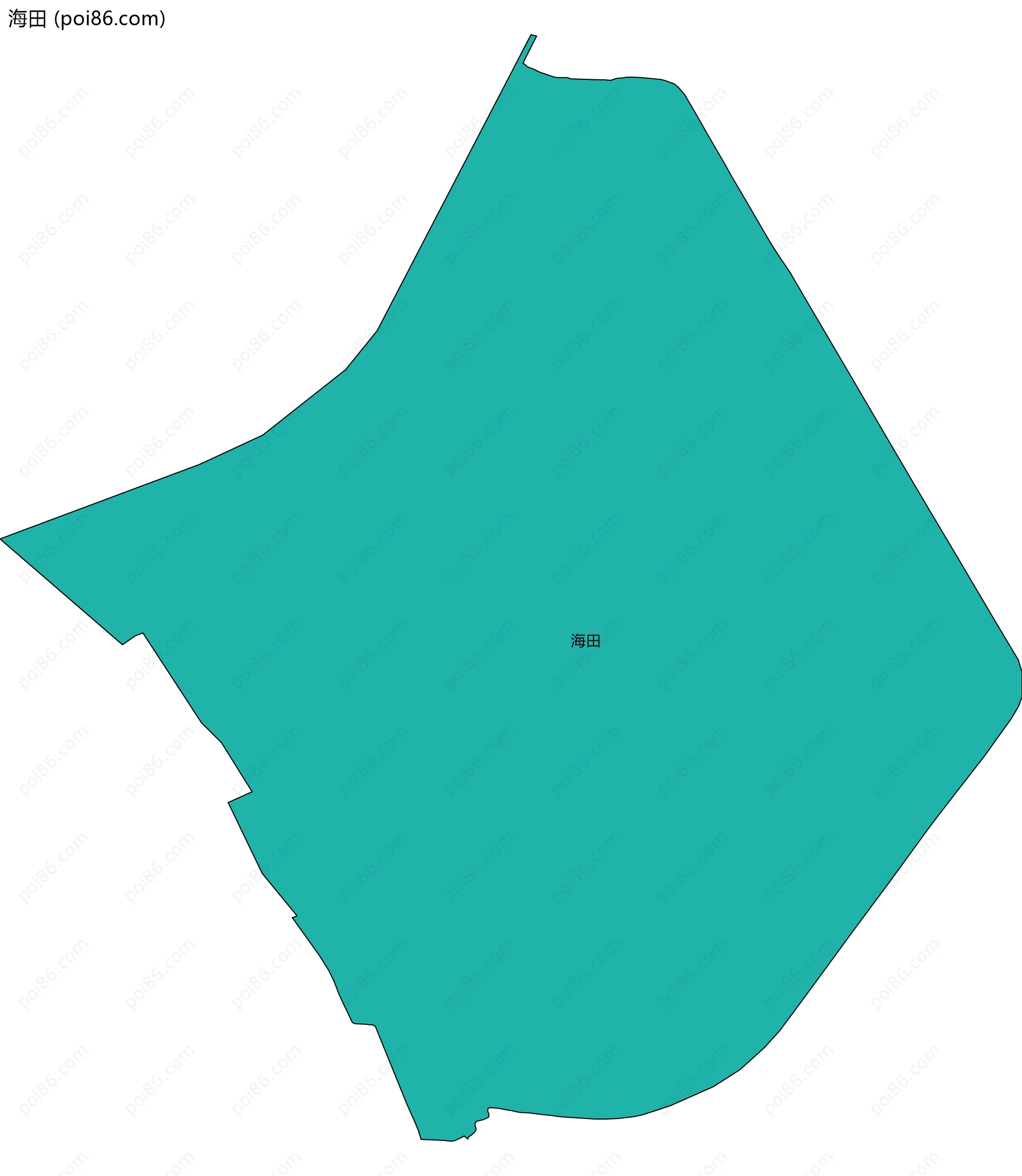 海田边界地图