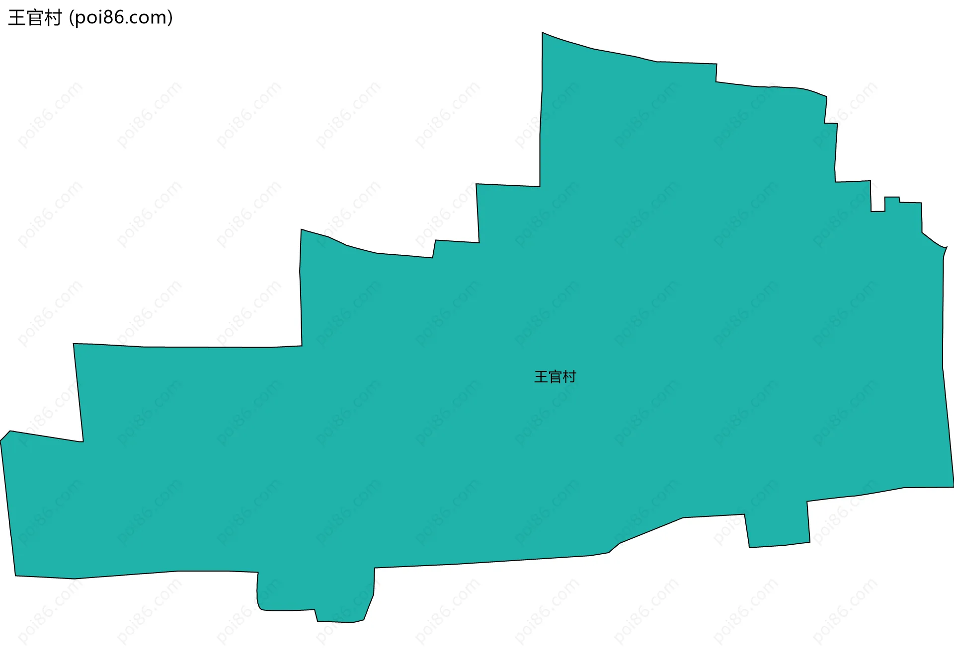 王官村边界地图