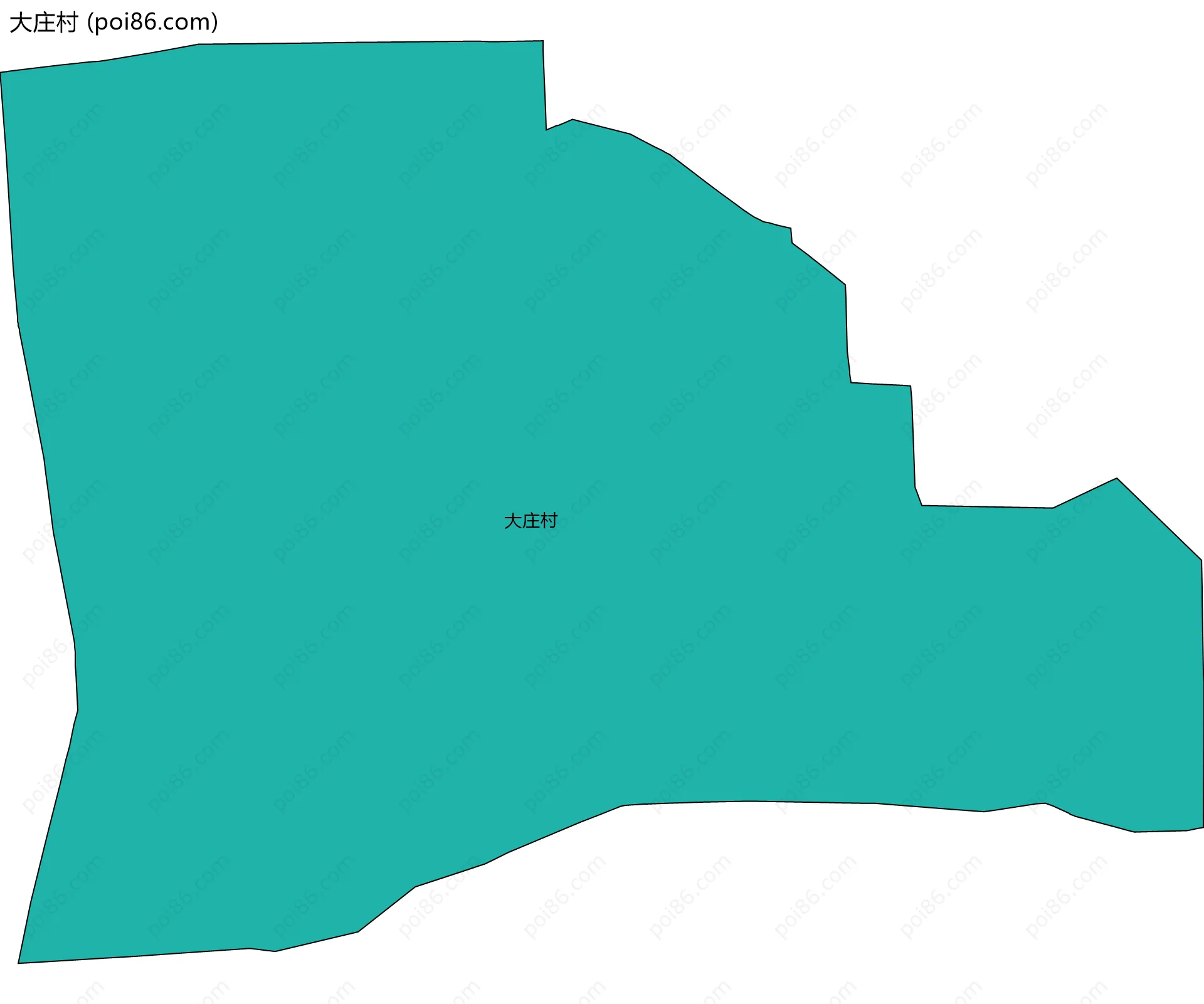 大庄村边界地图