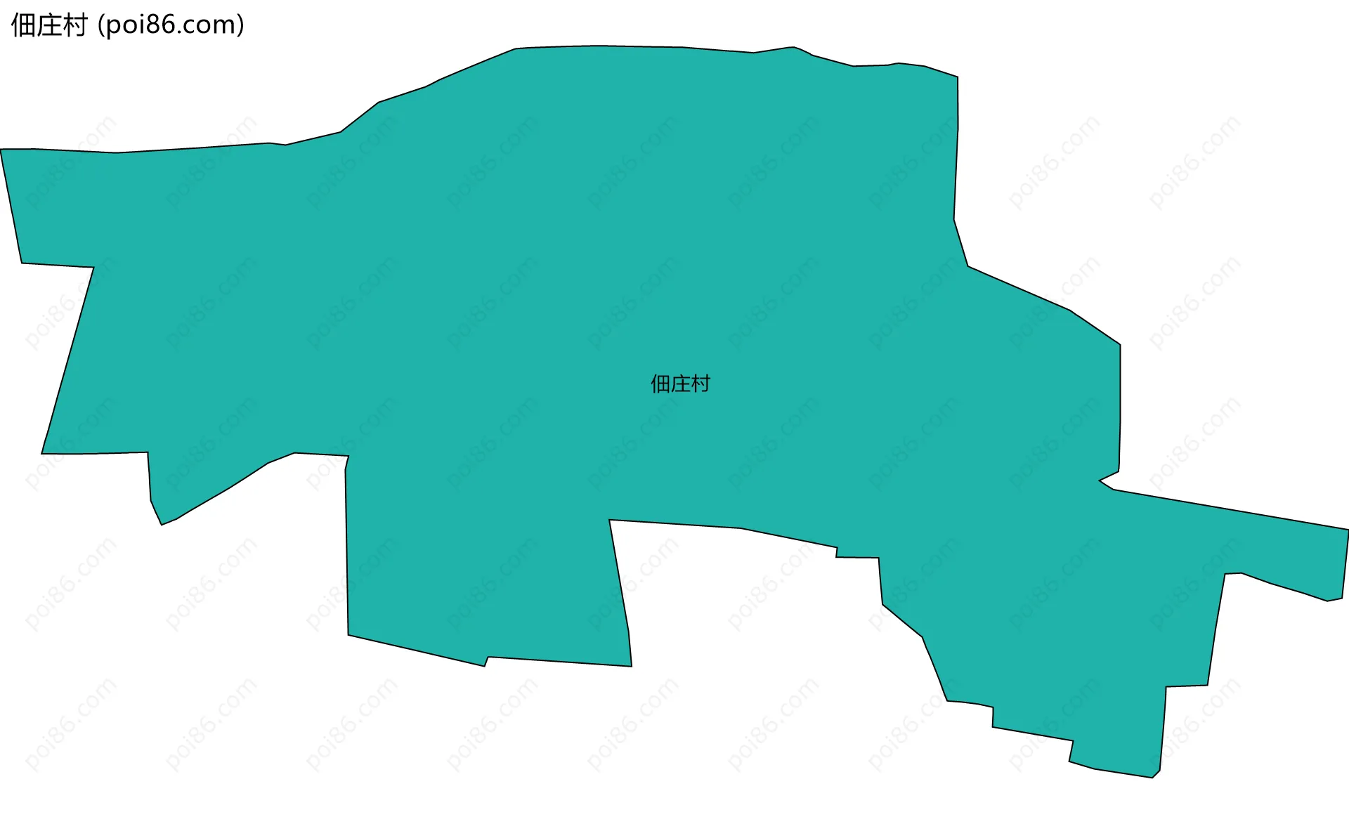 佃庄村边界地图