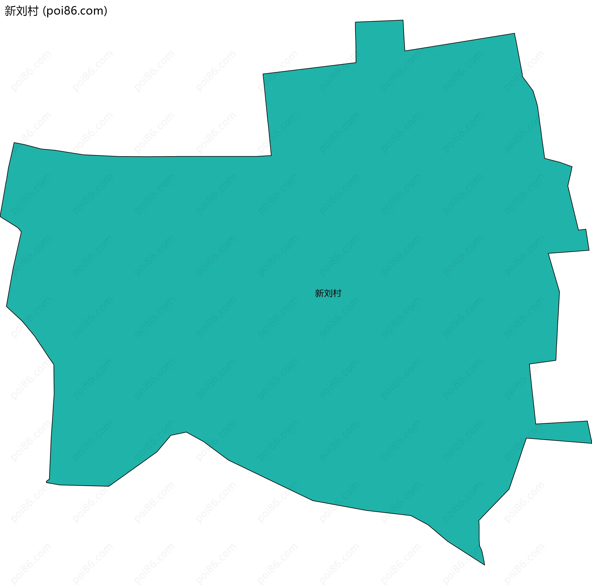新刘村边界地图