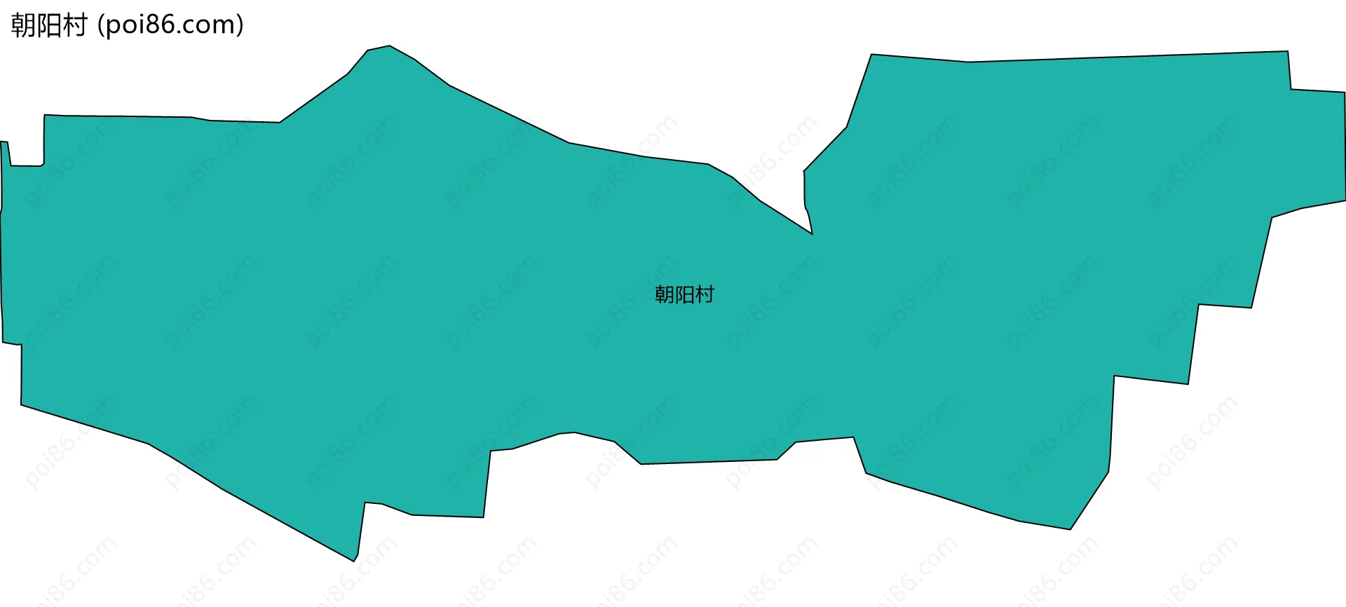 朝阳村边界地图