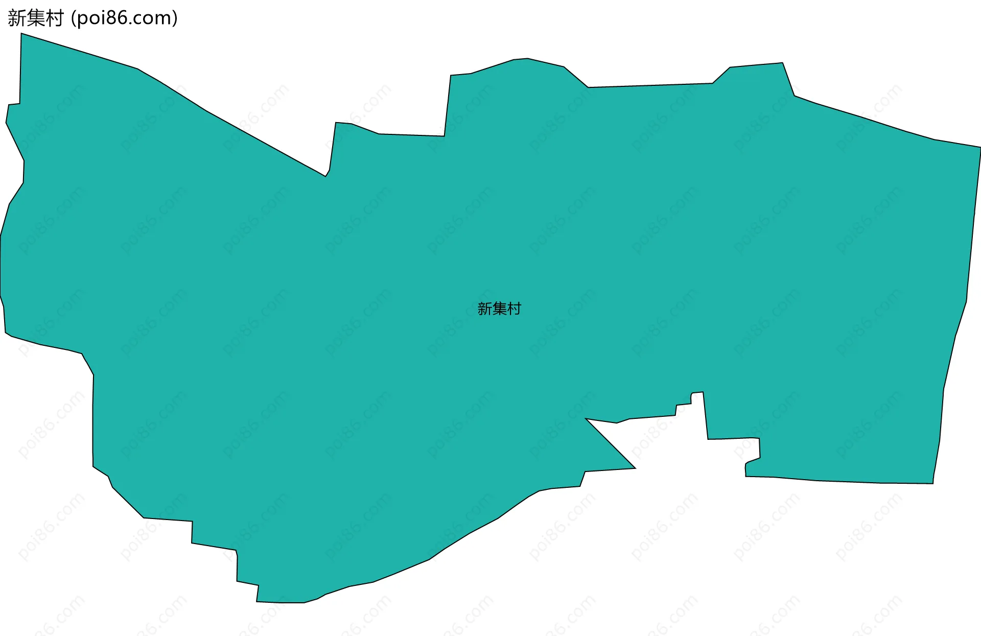 新集村边界地图