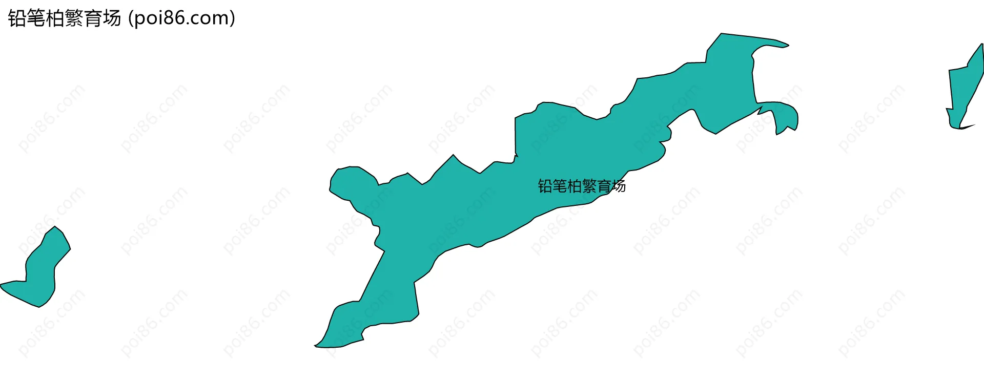 铅笔柏繁育场边界地图