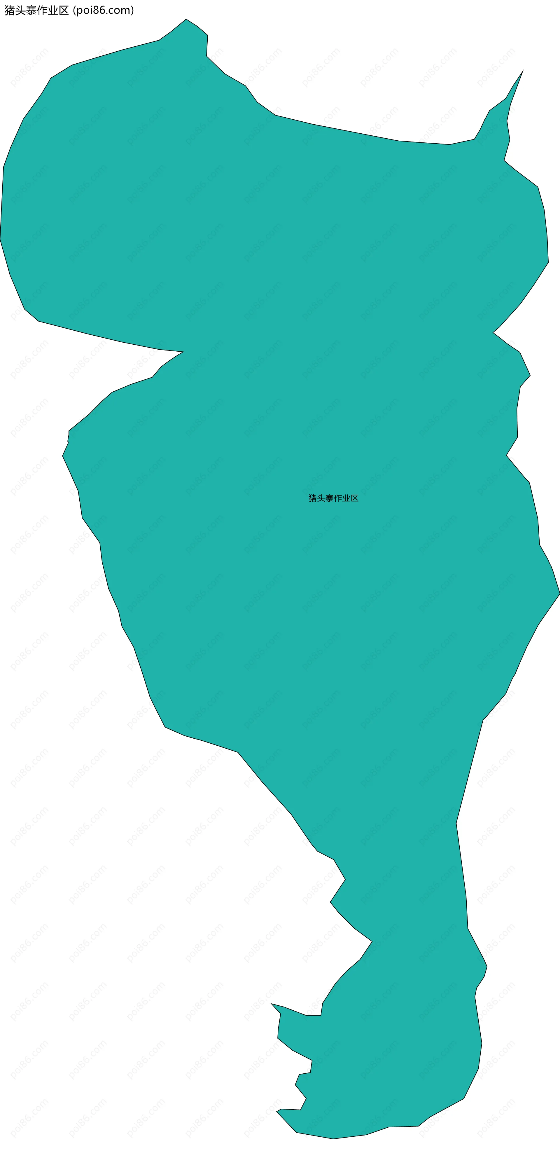 猪头寨作业区边界地图