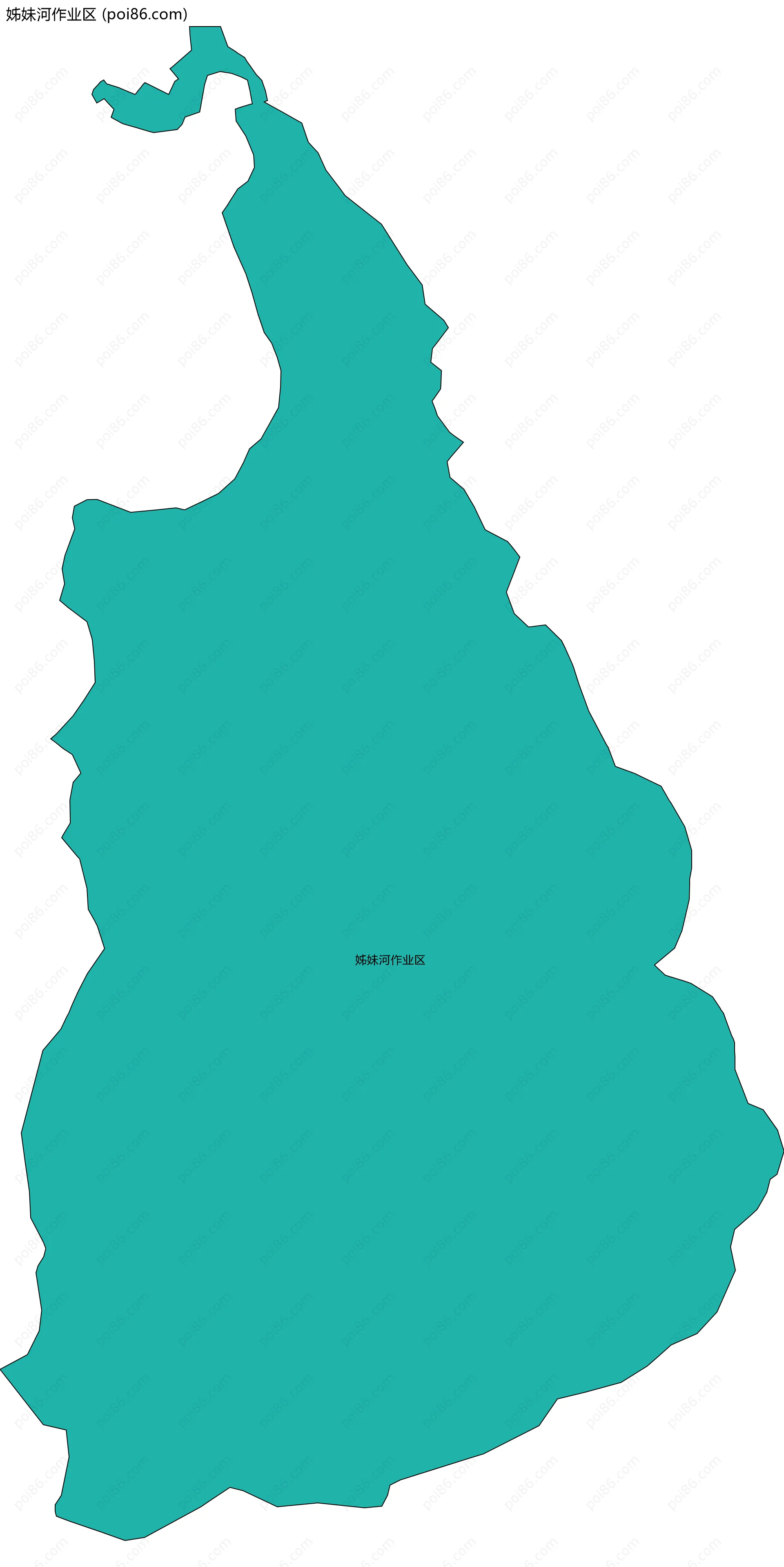 姊妹河作业区边界地图