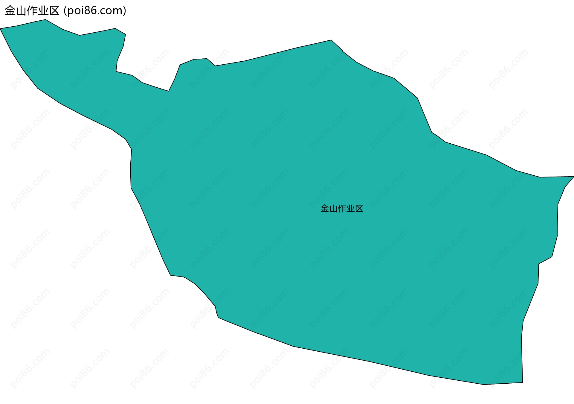 金山作业区边界地图
