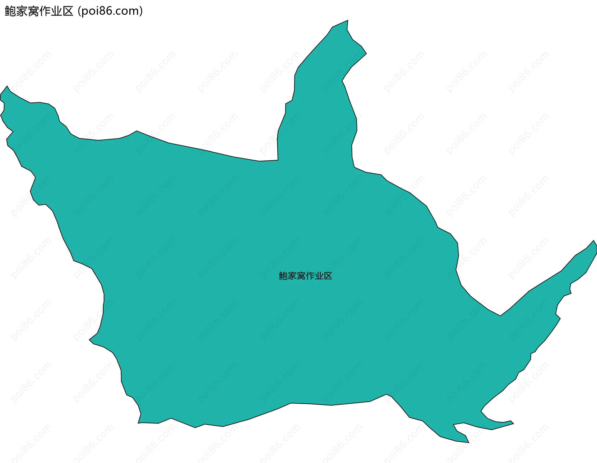鲍家窝作业区边界地图