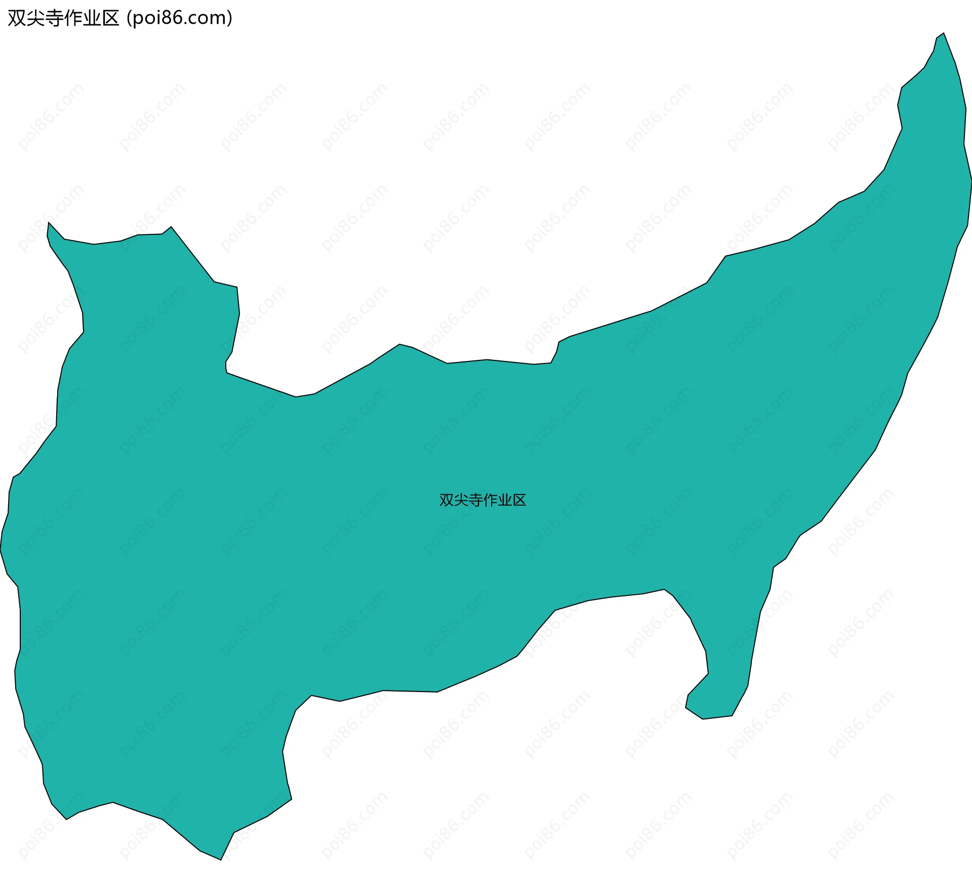 双尖寺作业区边界地图