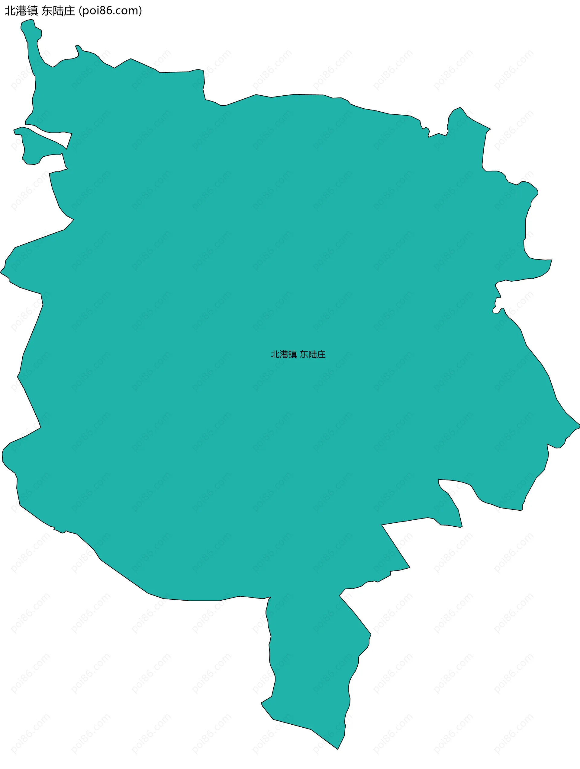 北港镇 东陆庄边界地图