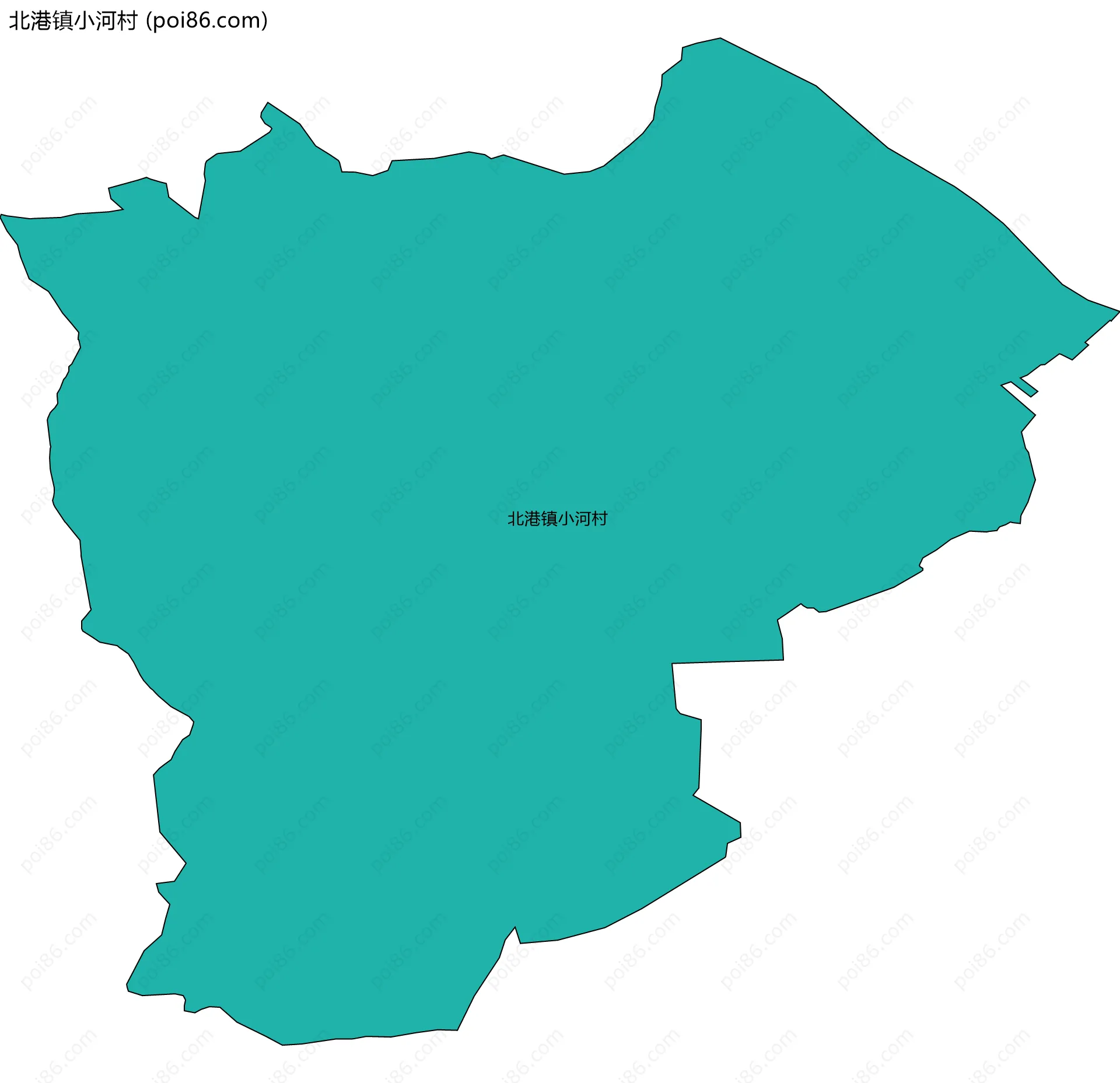 北港镇小河村边界地图