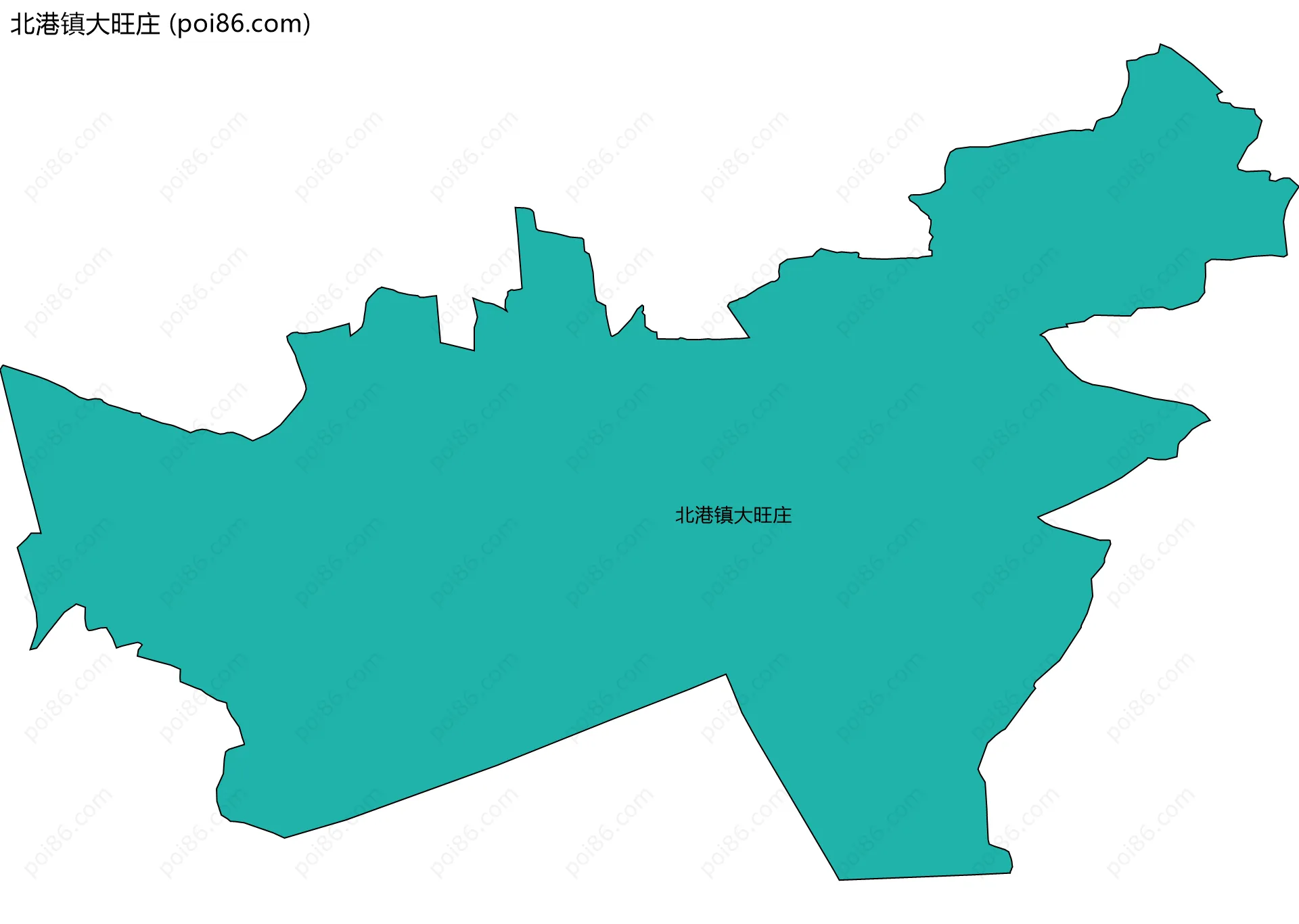北港镇大旺庄边界地图