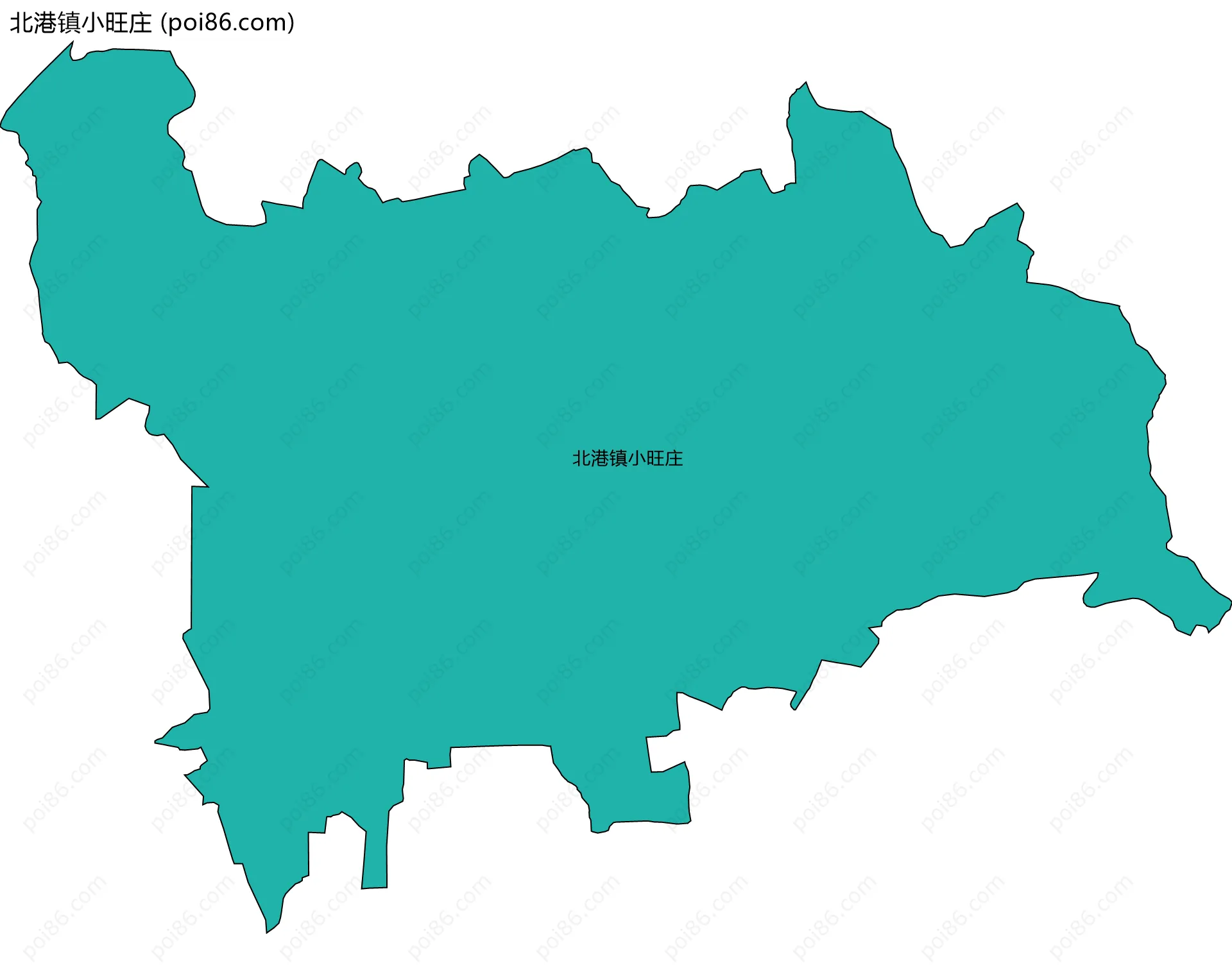 北港镇小旺庄边界地图