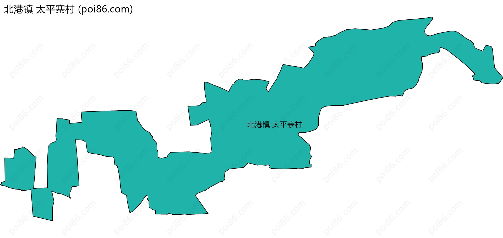 北港镇 太平寨村边界地图