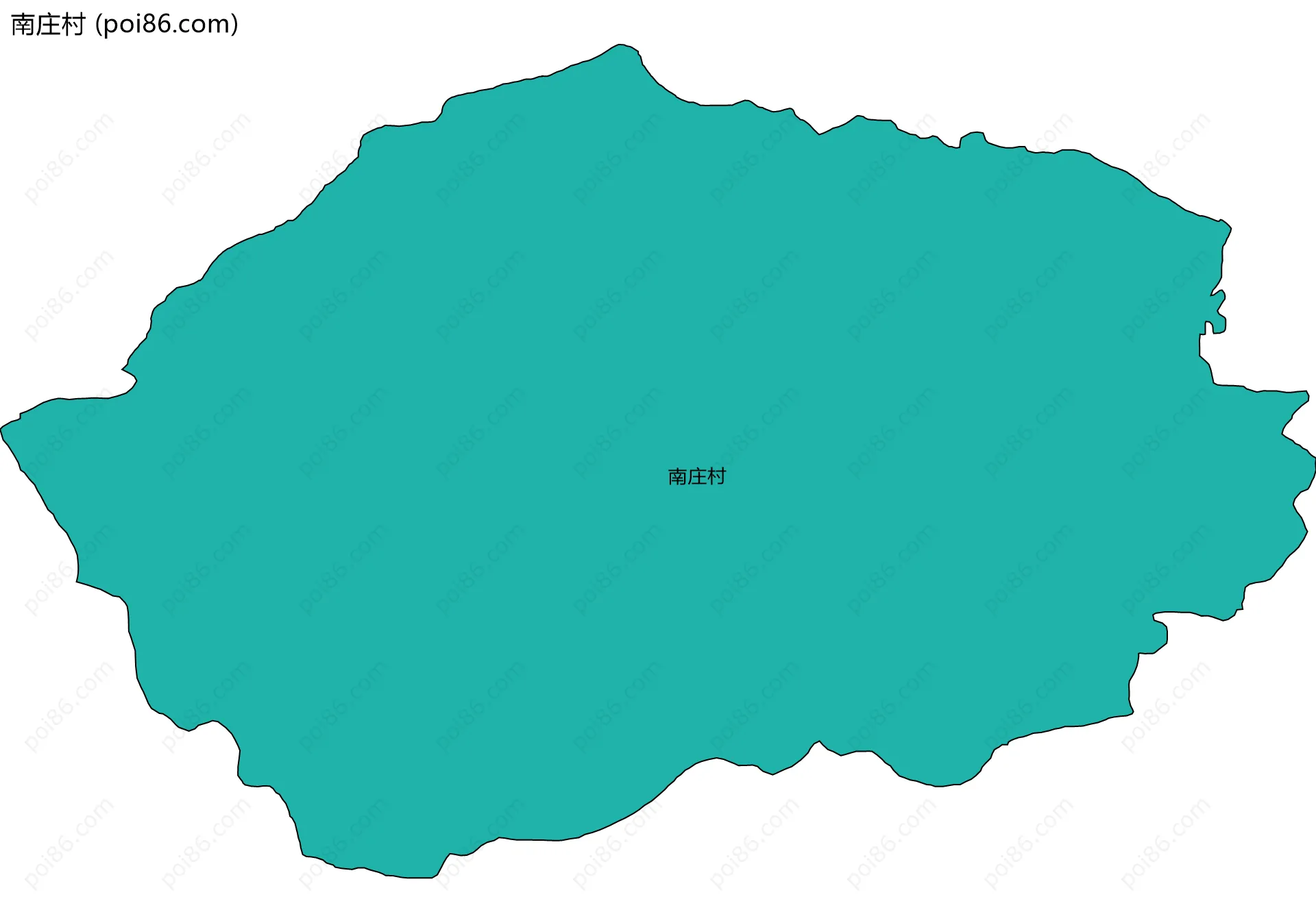 南庄村边界地图