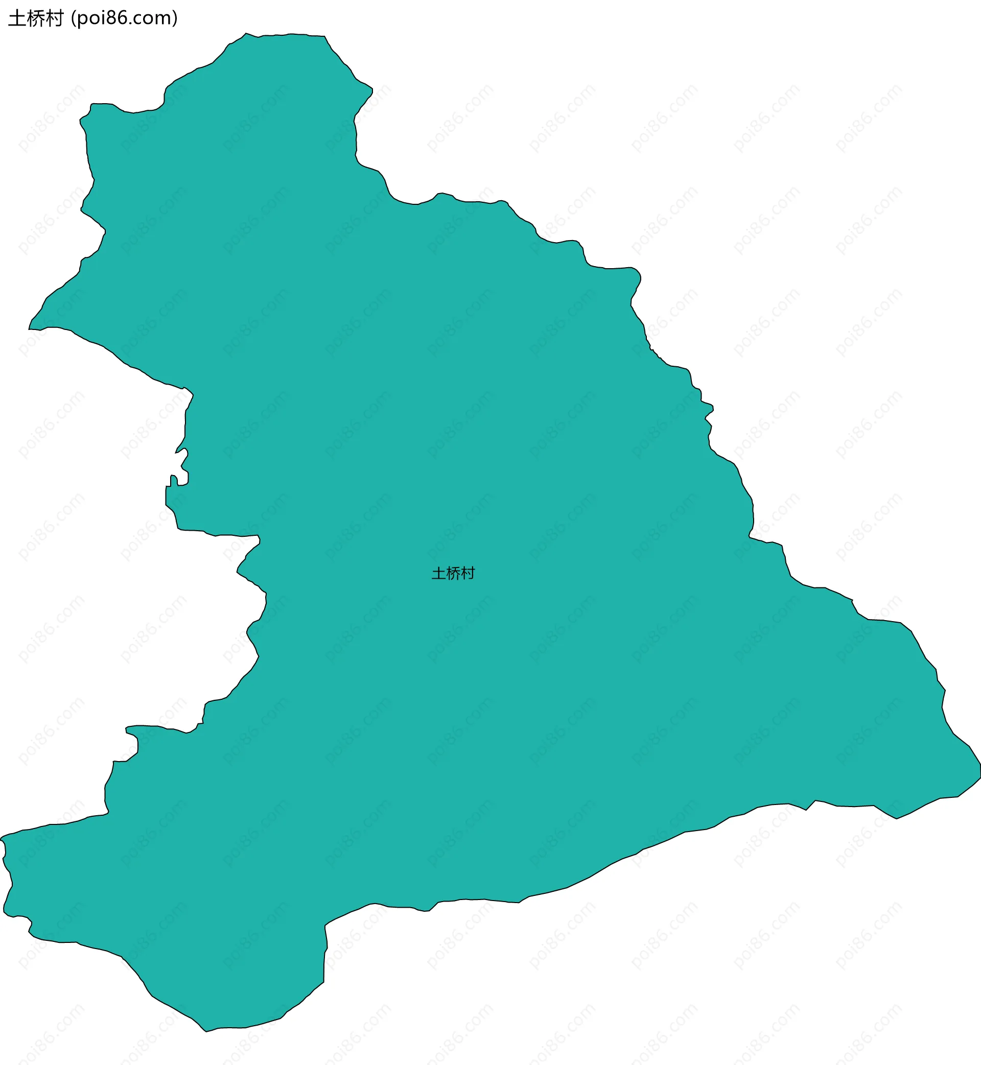 土桥村边界地图