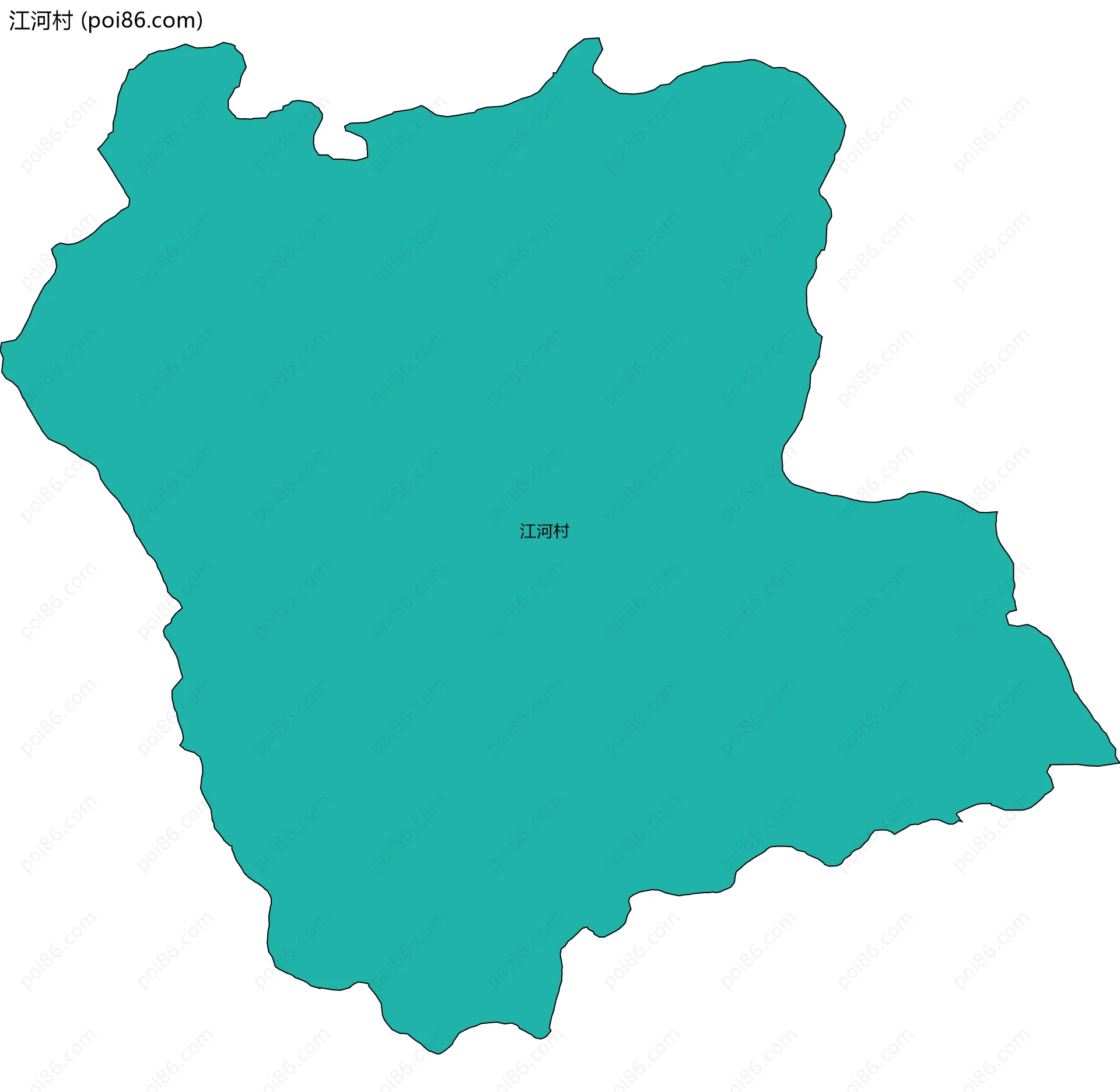 江河村边界地图