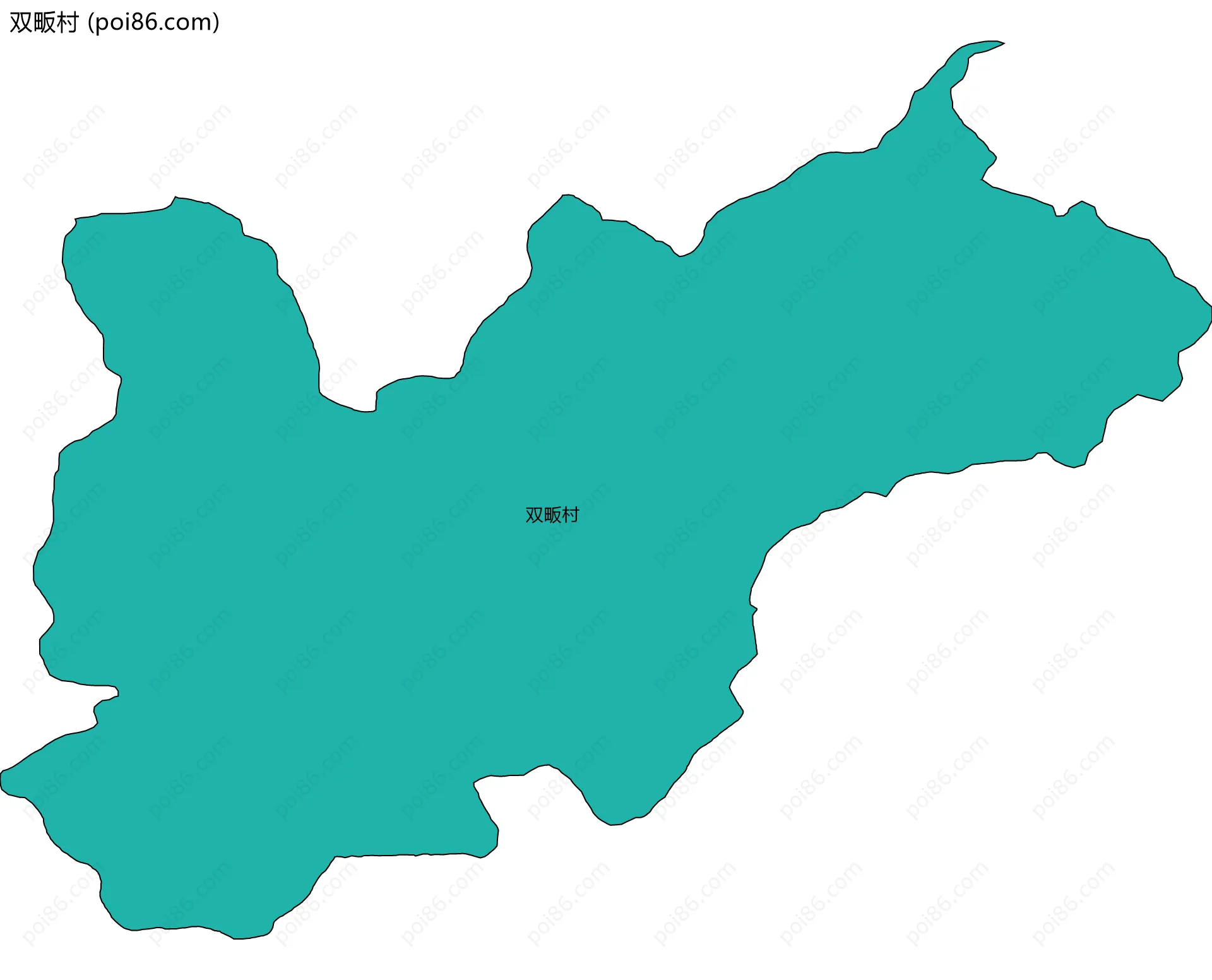 双畈村边界地图