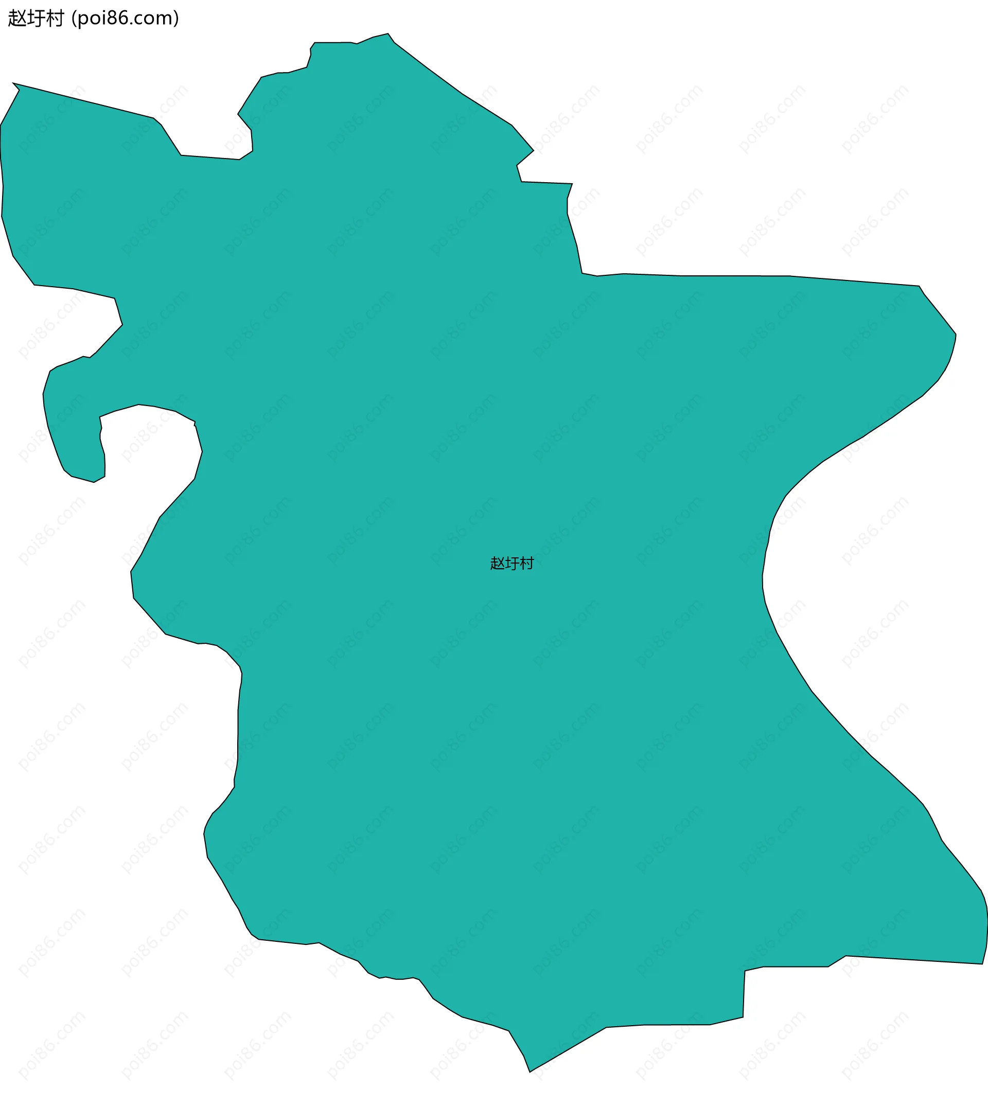 赵圩村边界地图