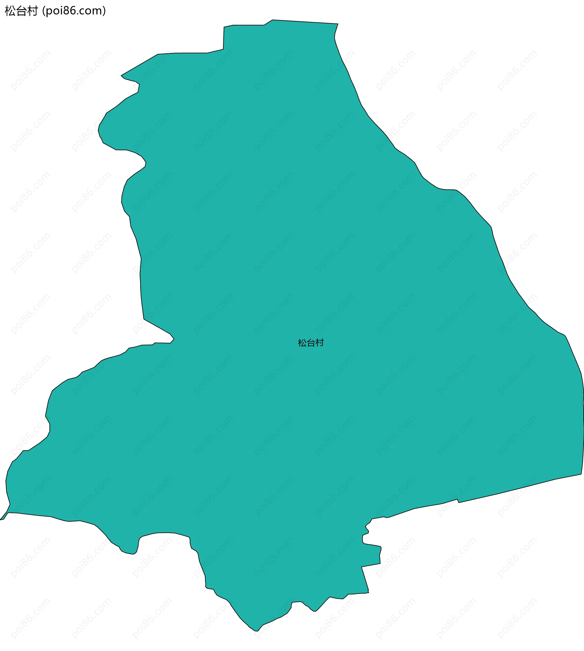 松台村边界地图