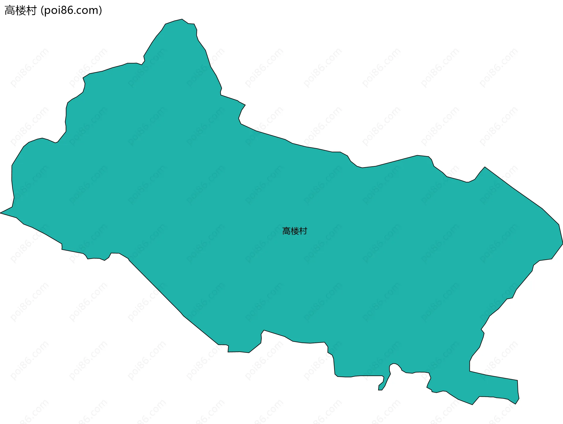 高楼村边界地图
