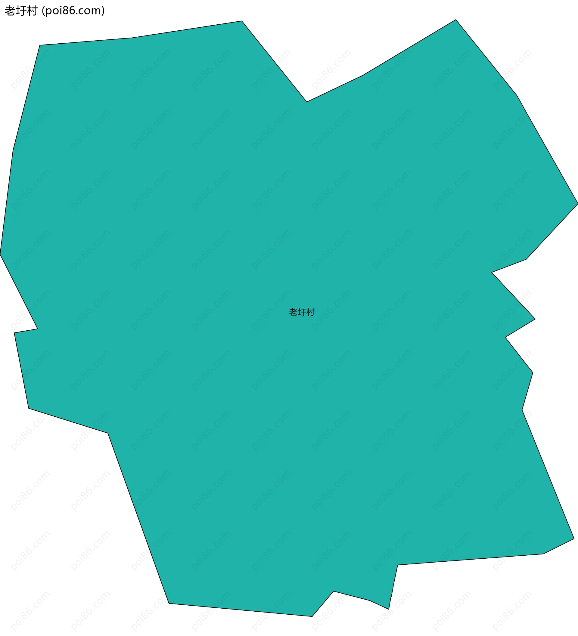 老圩村边界地图