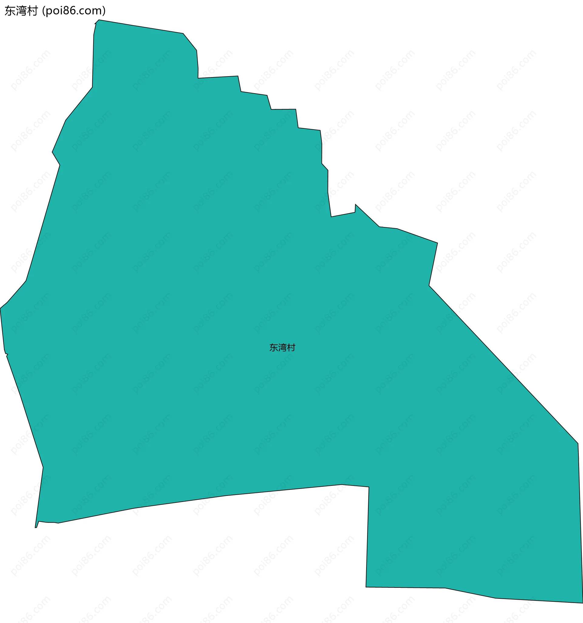 东湾村边界地图