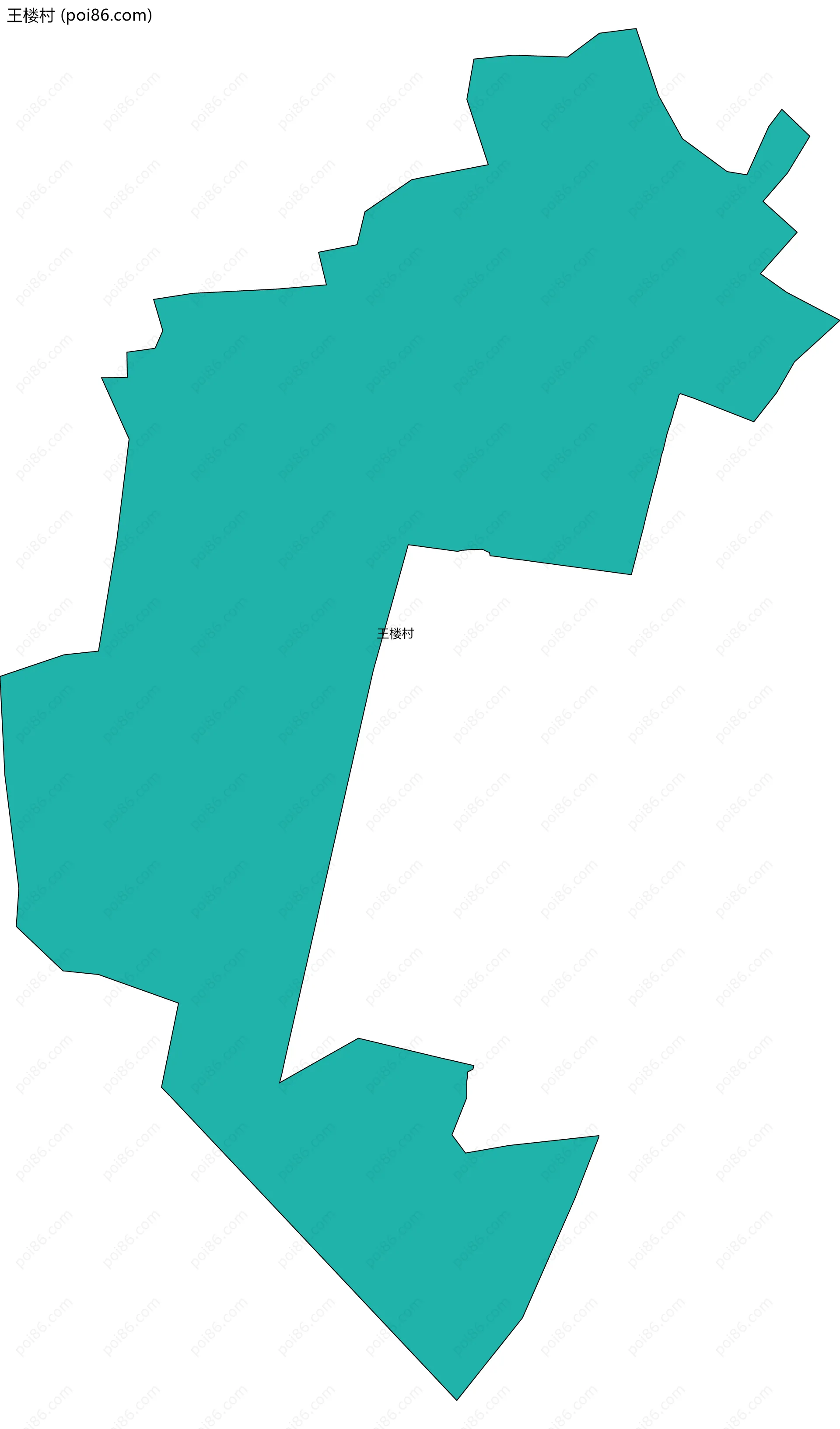 王楼村边界地图