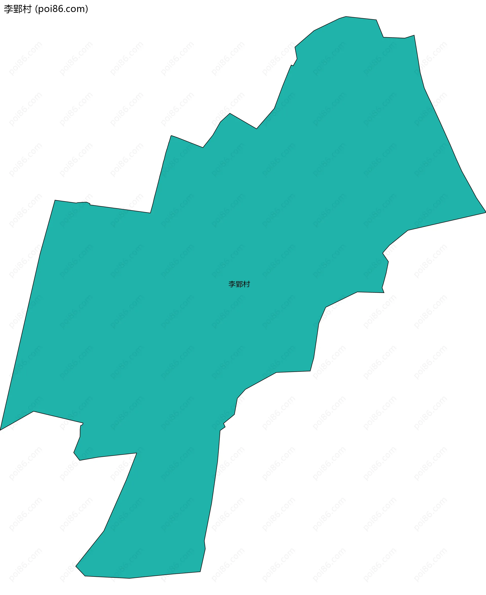 李郢村边界地图