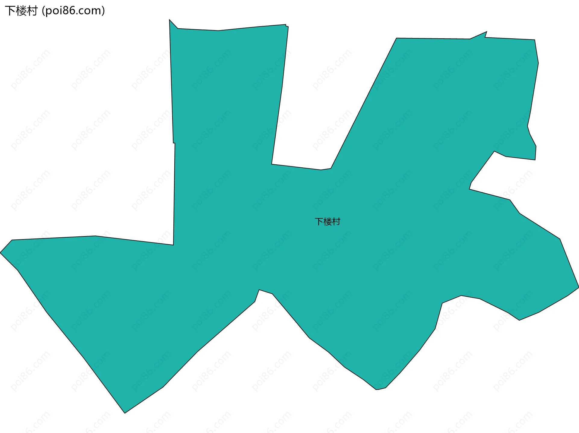 下楼村边界地图