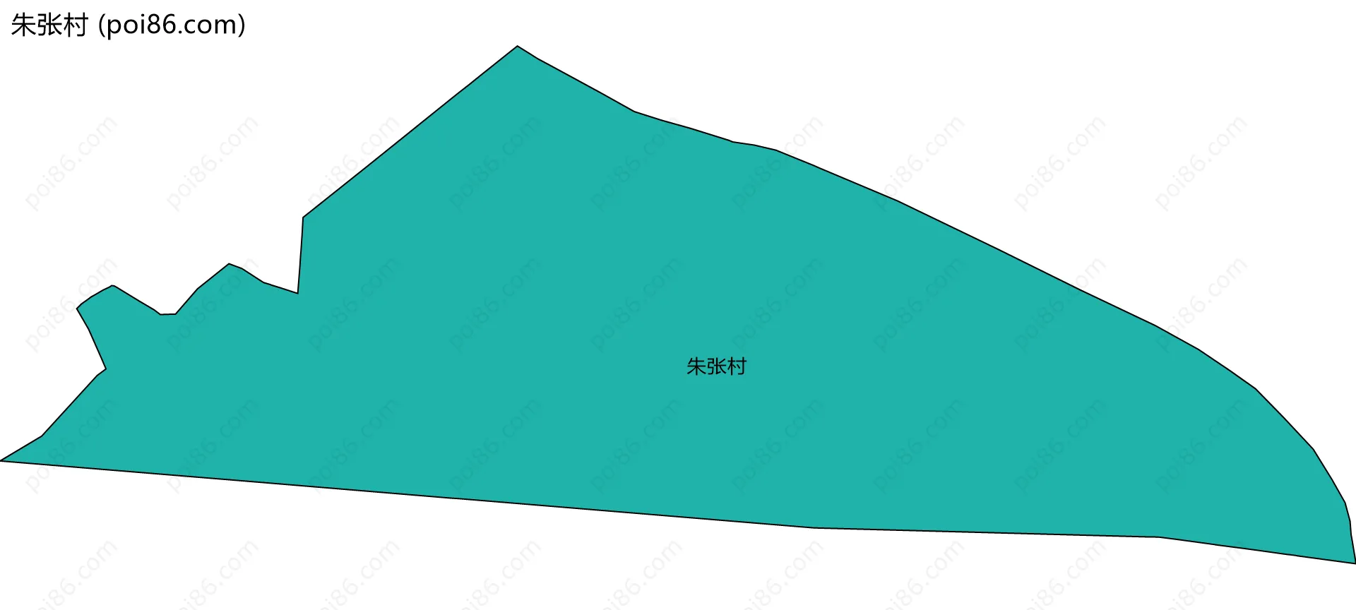 朱张村边界地图