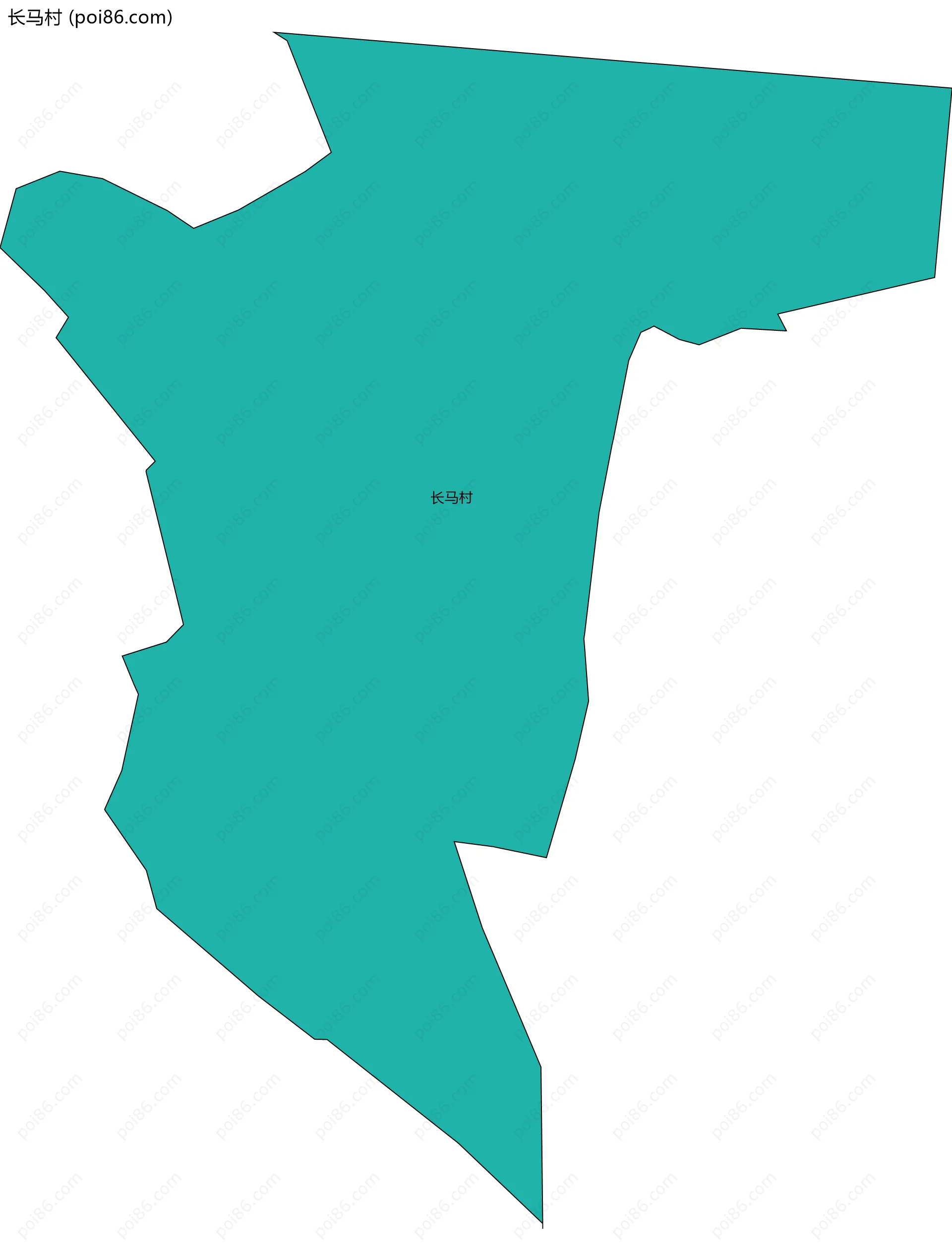 长马村边界地图