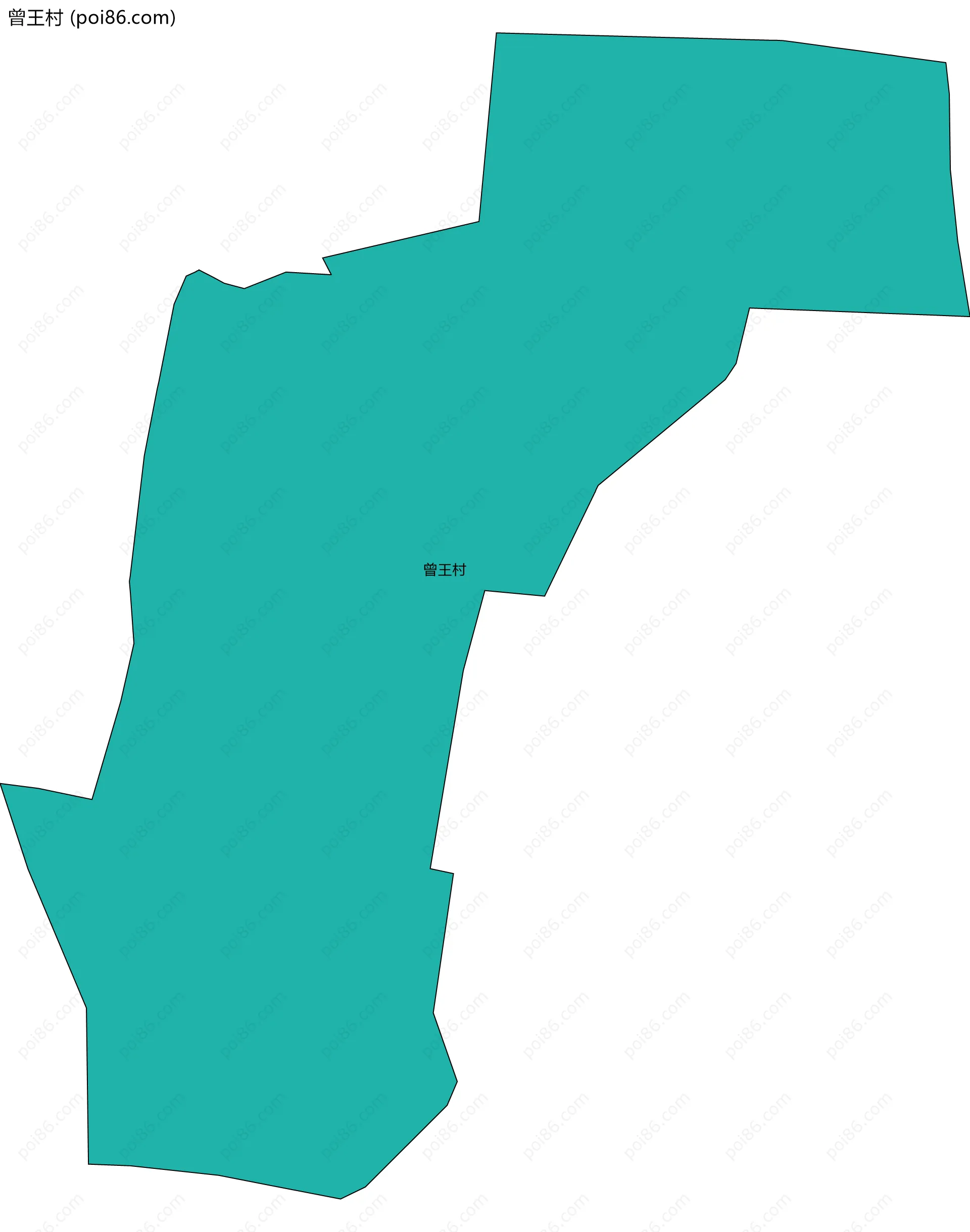 曾王村边界地图