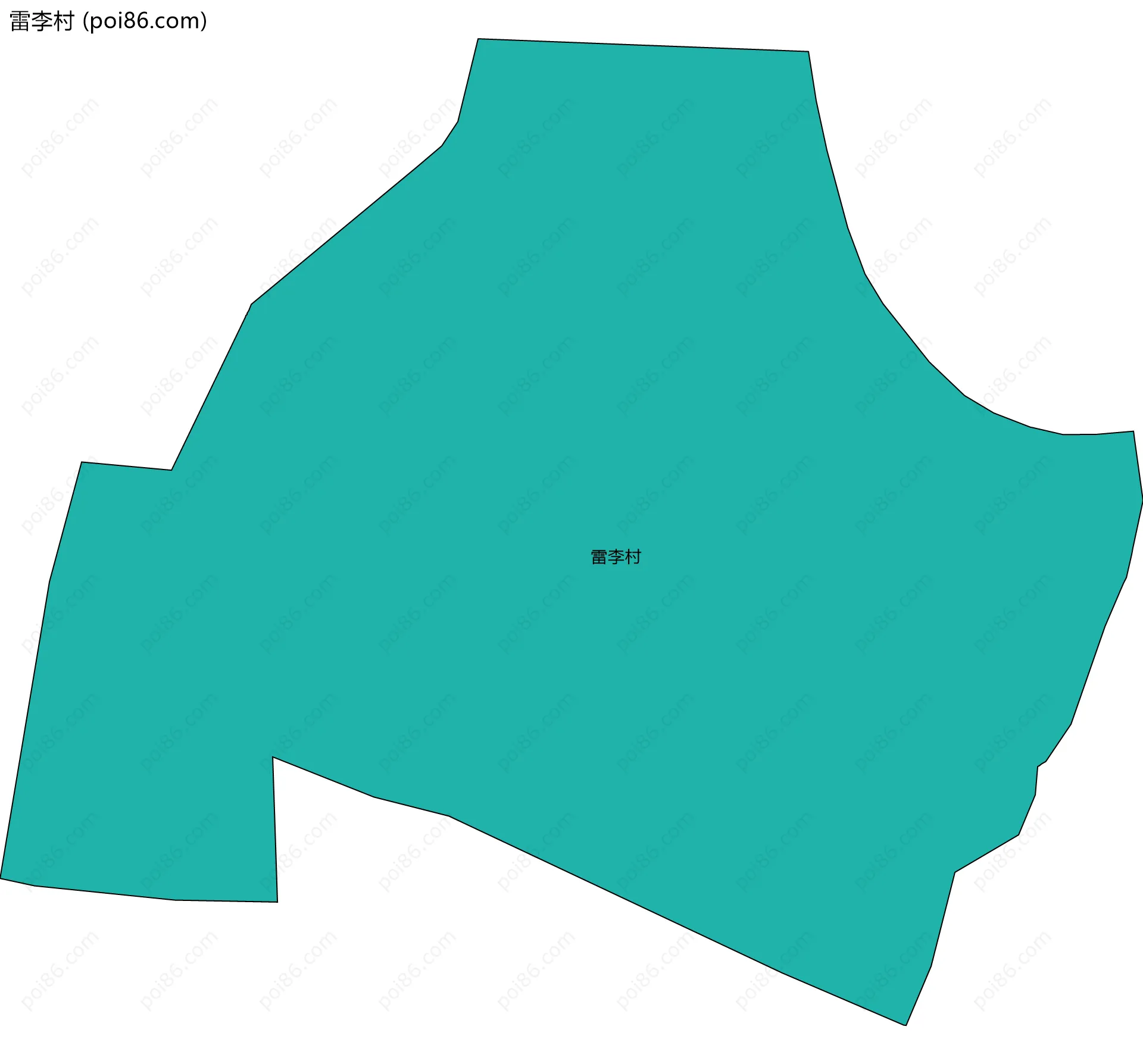 雷李村边界地图
